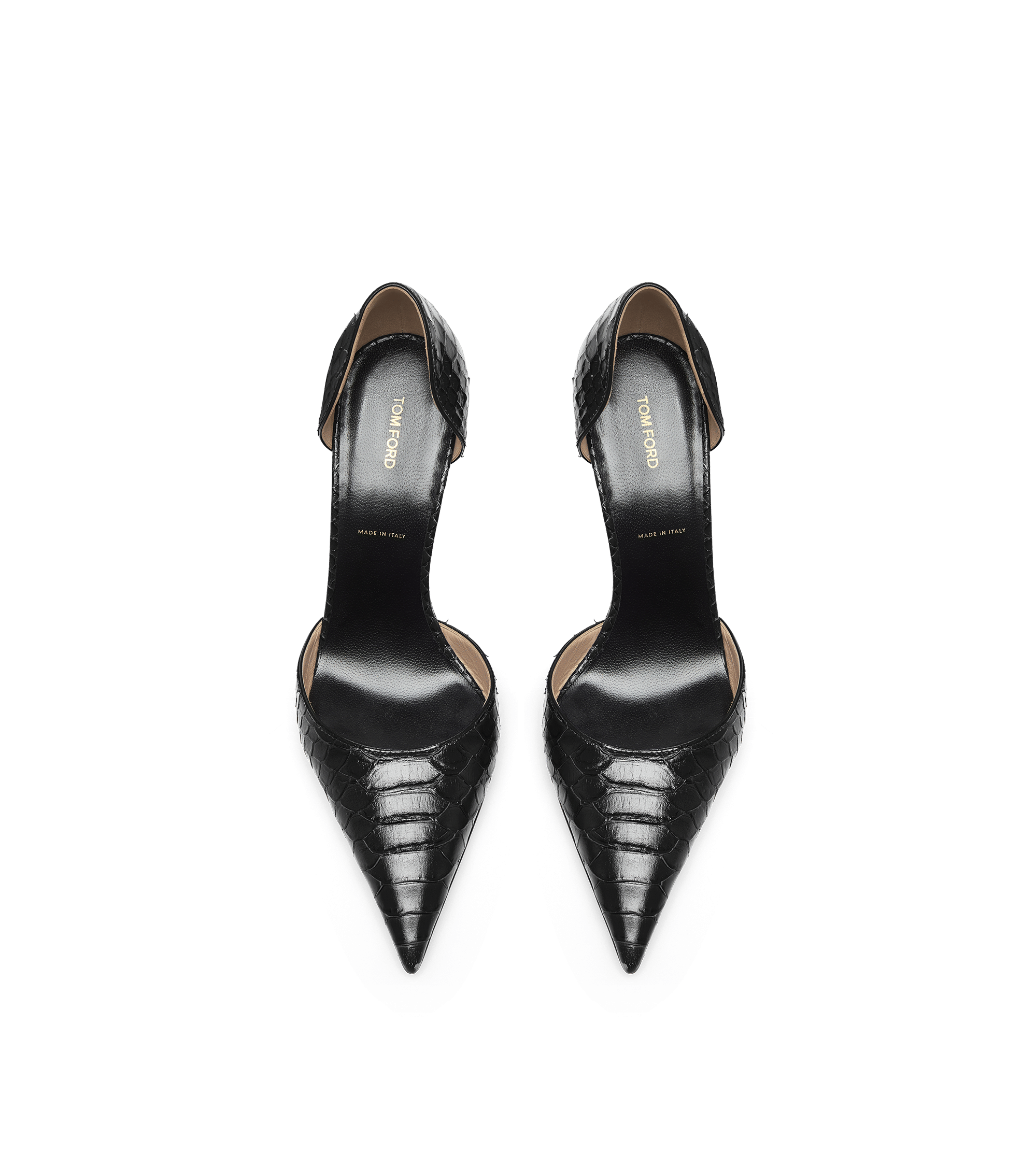 Tom Ford Semi Shiny Printed Python Spire D'orsay Pump