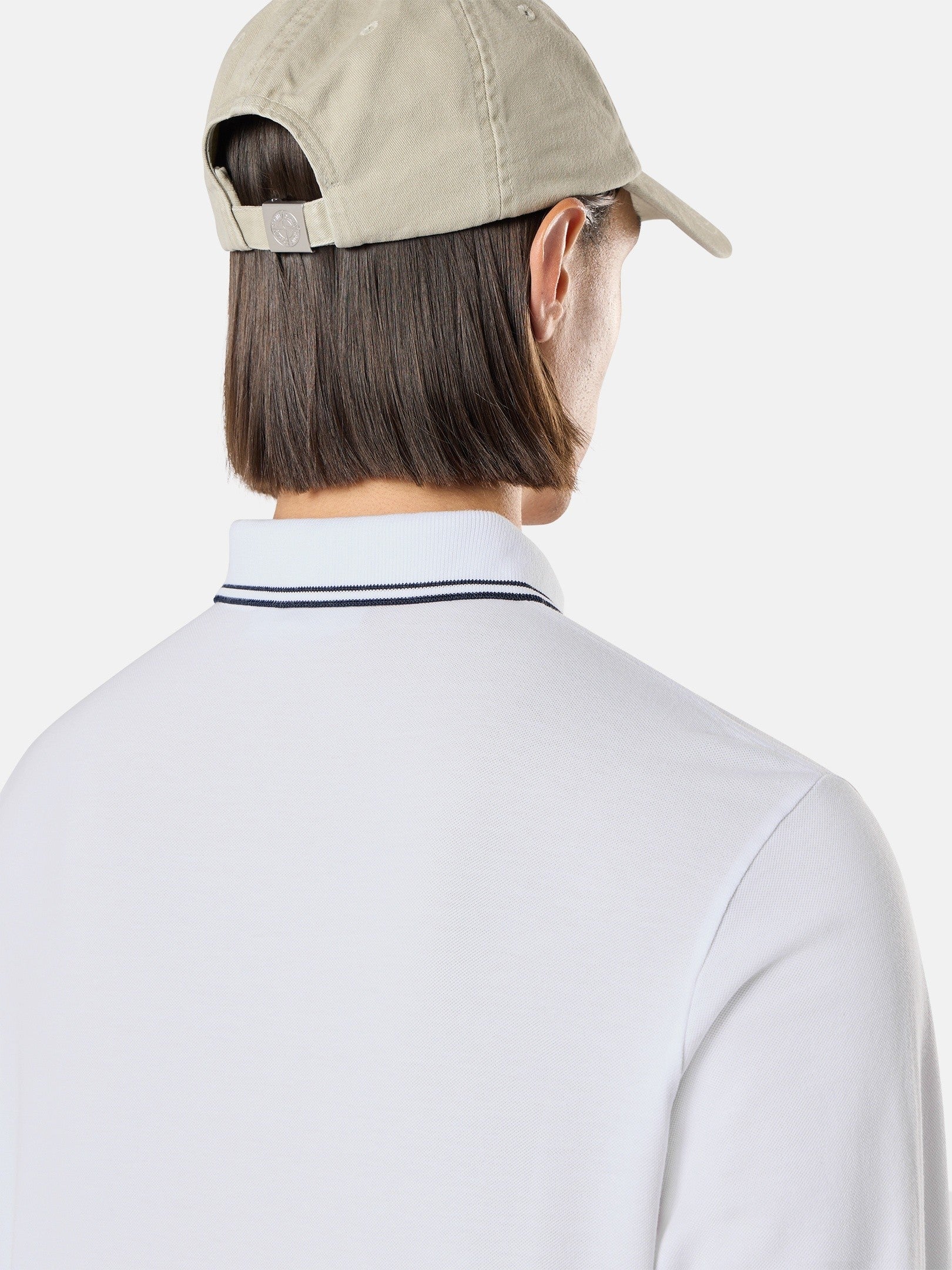 Stone Island Slim-Fit Long-Sleeve Polo with Compass Patch 2200012