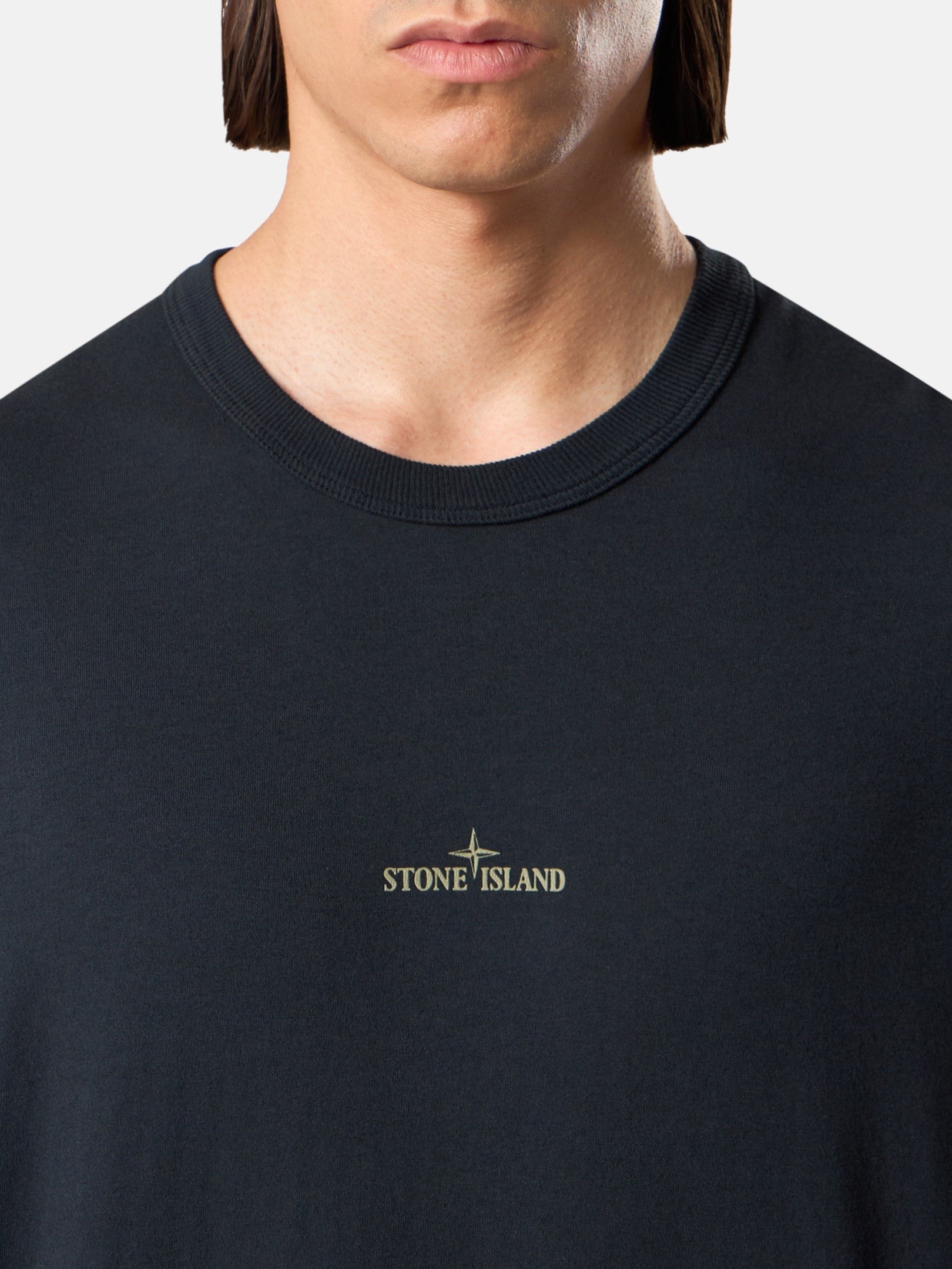Stone Island Regular-Fit Long-Sleeve T-Shirt with ‘blurred Compass’ Print 2100029