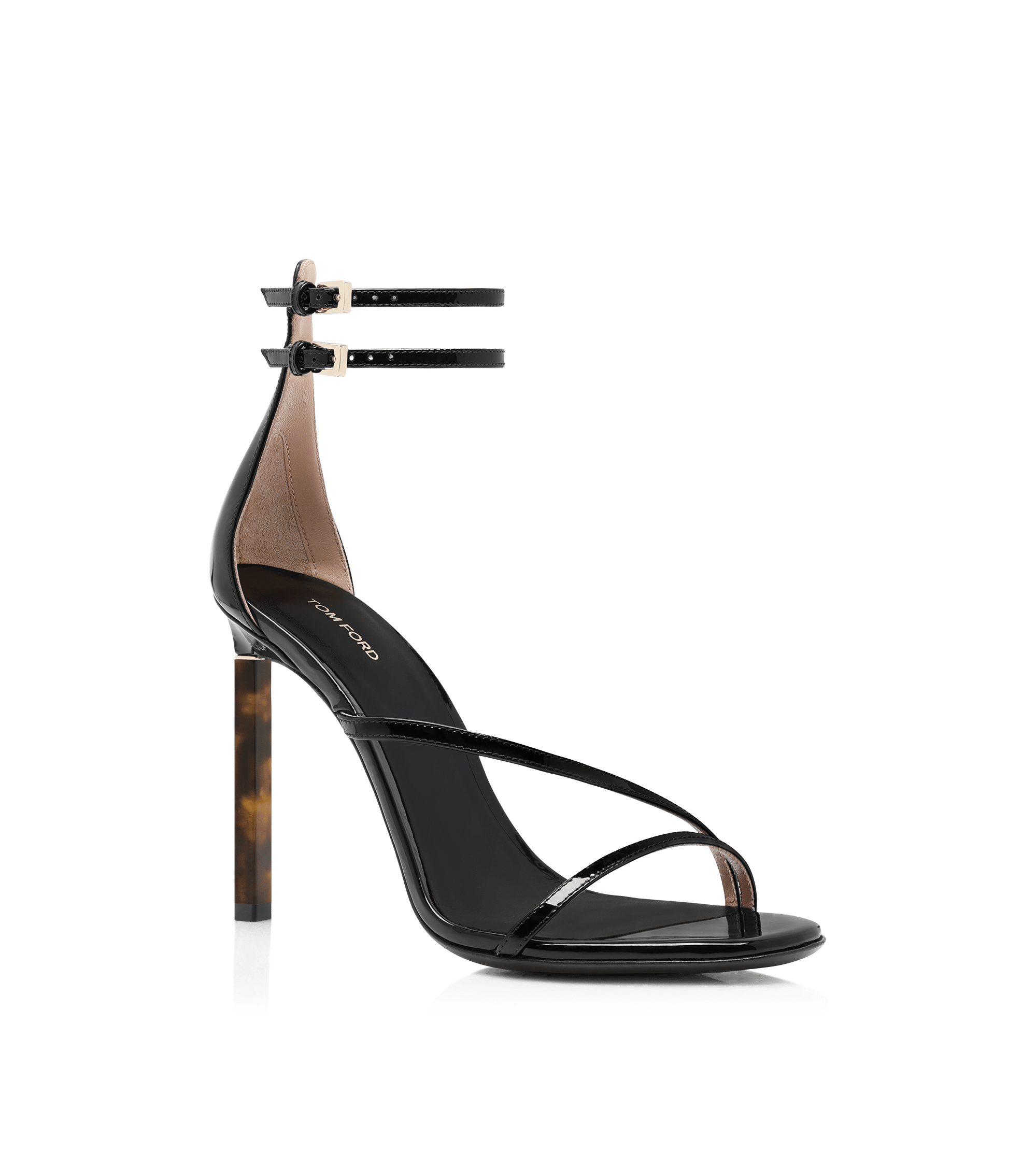 Tom Ford Patent Leather Ankle Strap Sandal