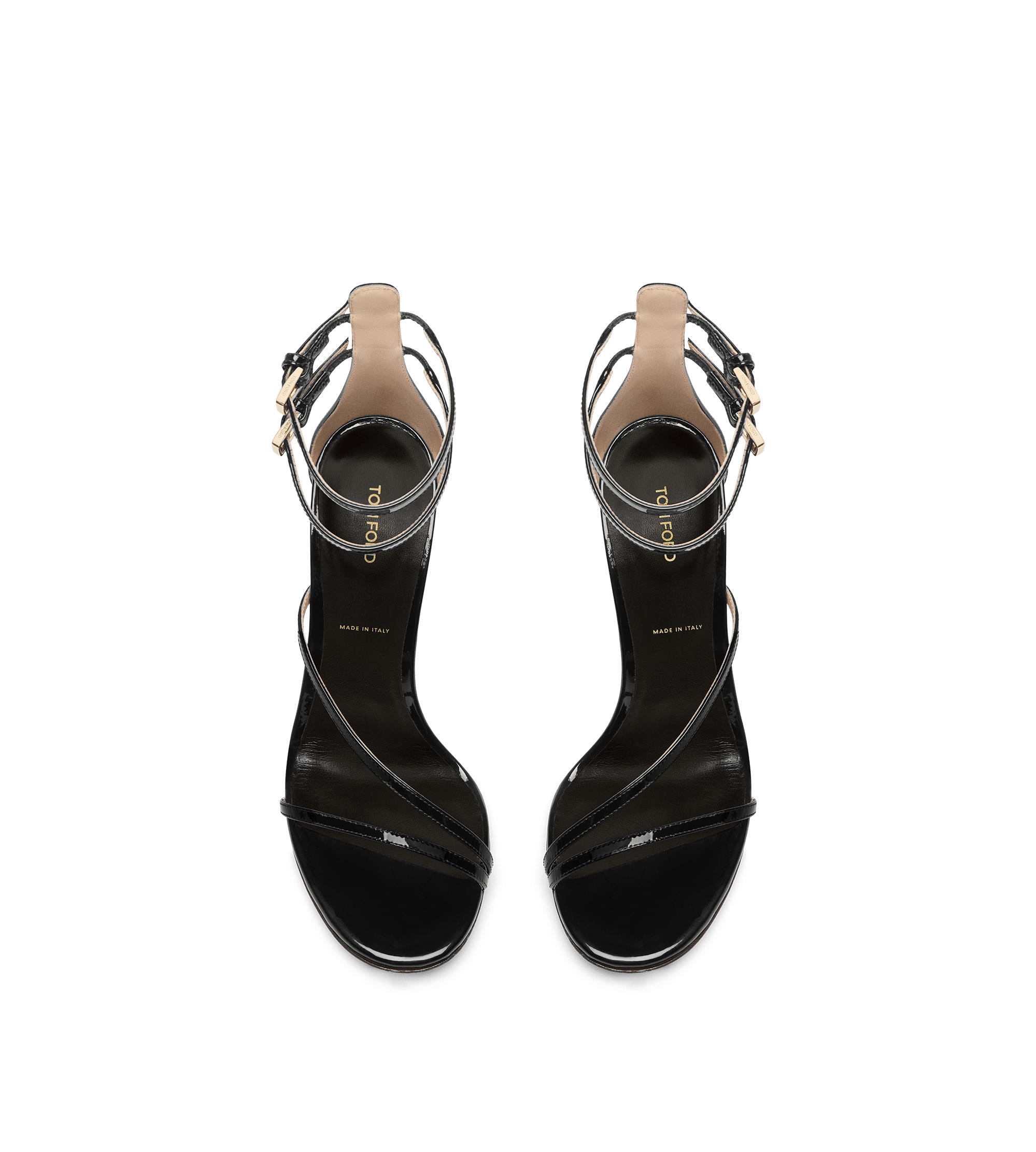 Tom Ford Patent Leather Ankle Strap Sandal