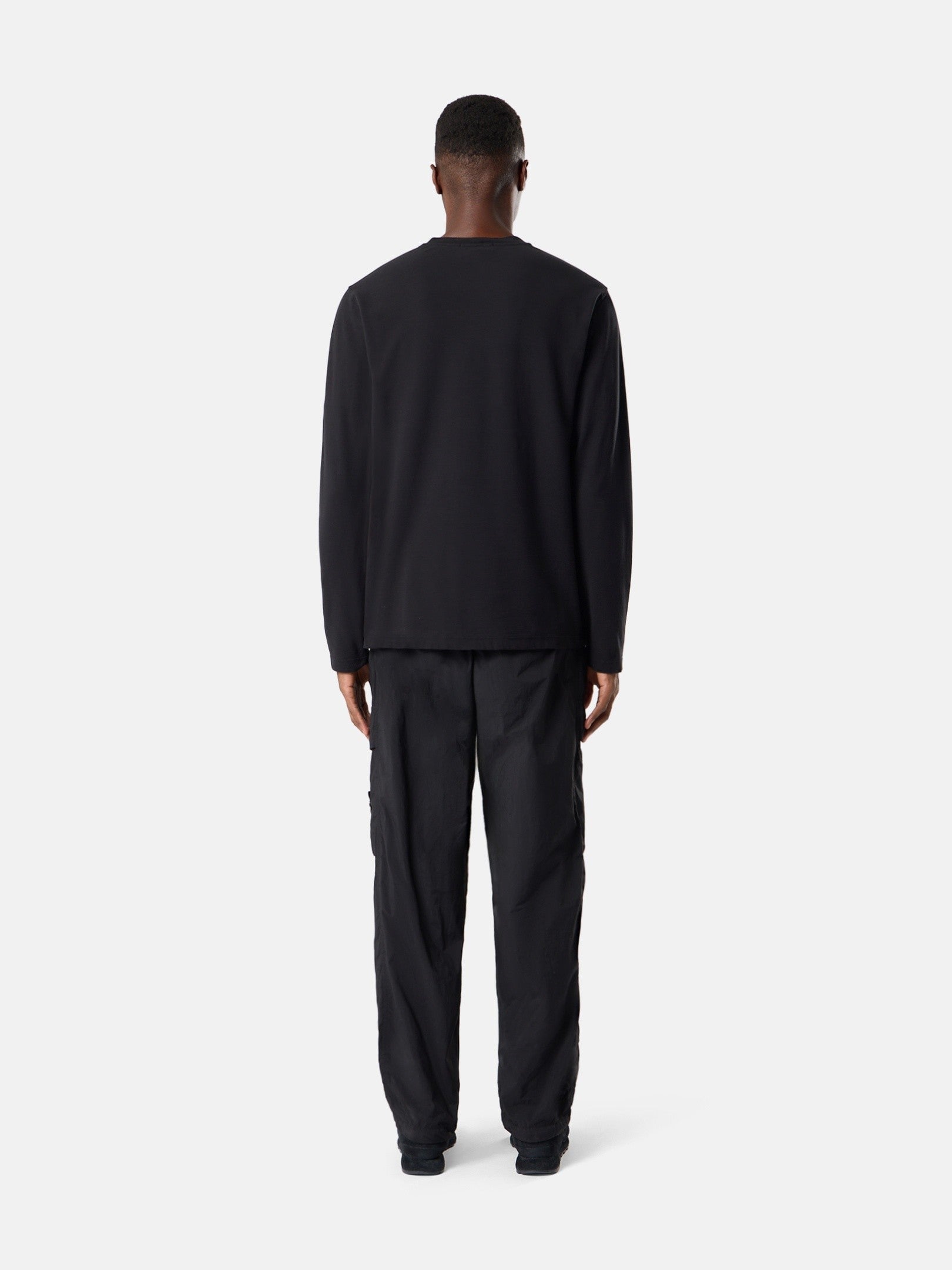 Stone Island Slim-Fit Long-Sleeve T-Shirt with Tonal Compass Logo Patch 2100036