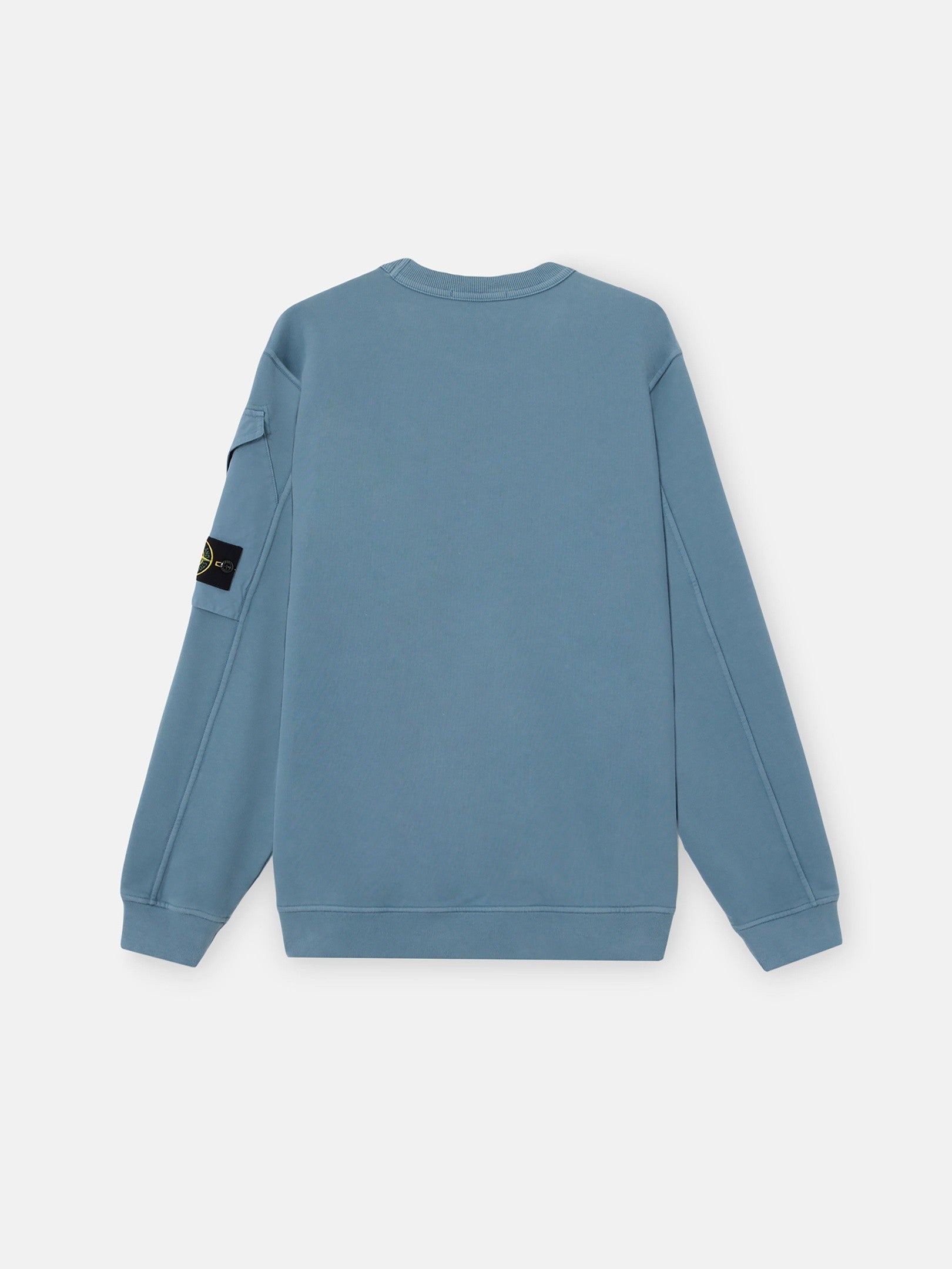 Stone Island Regular-Fit Crewneck Sweatshirt with Sleeve Pocket 6100015