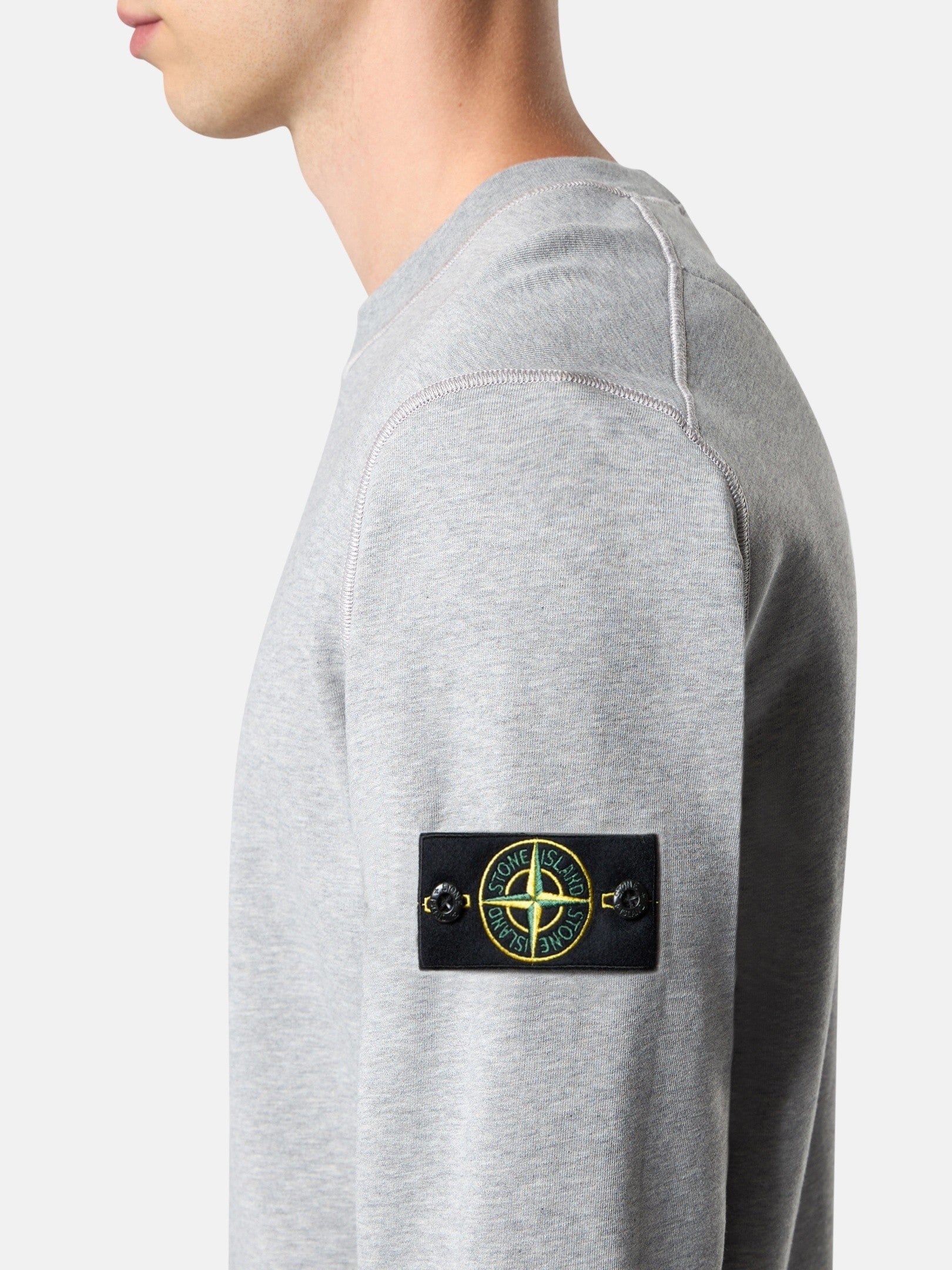 Stone Island Regular-Fit Crewneck Sweatshirt with Raglan Sleeves 6100060