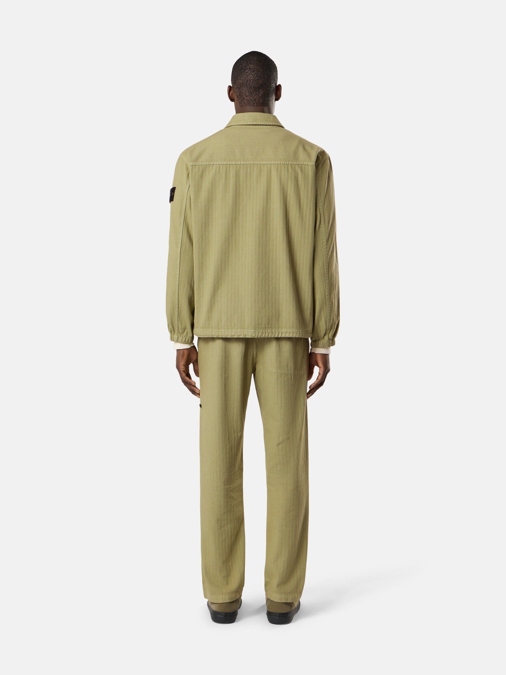Stone Island Comfort-Fit Zip-Up Overshirt with Chest Pocket 1200014