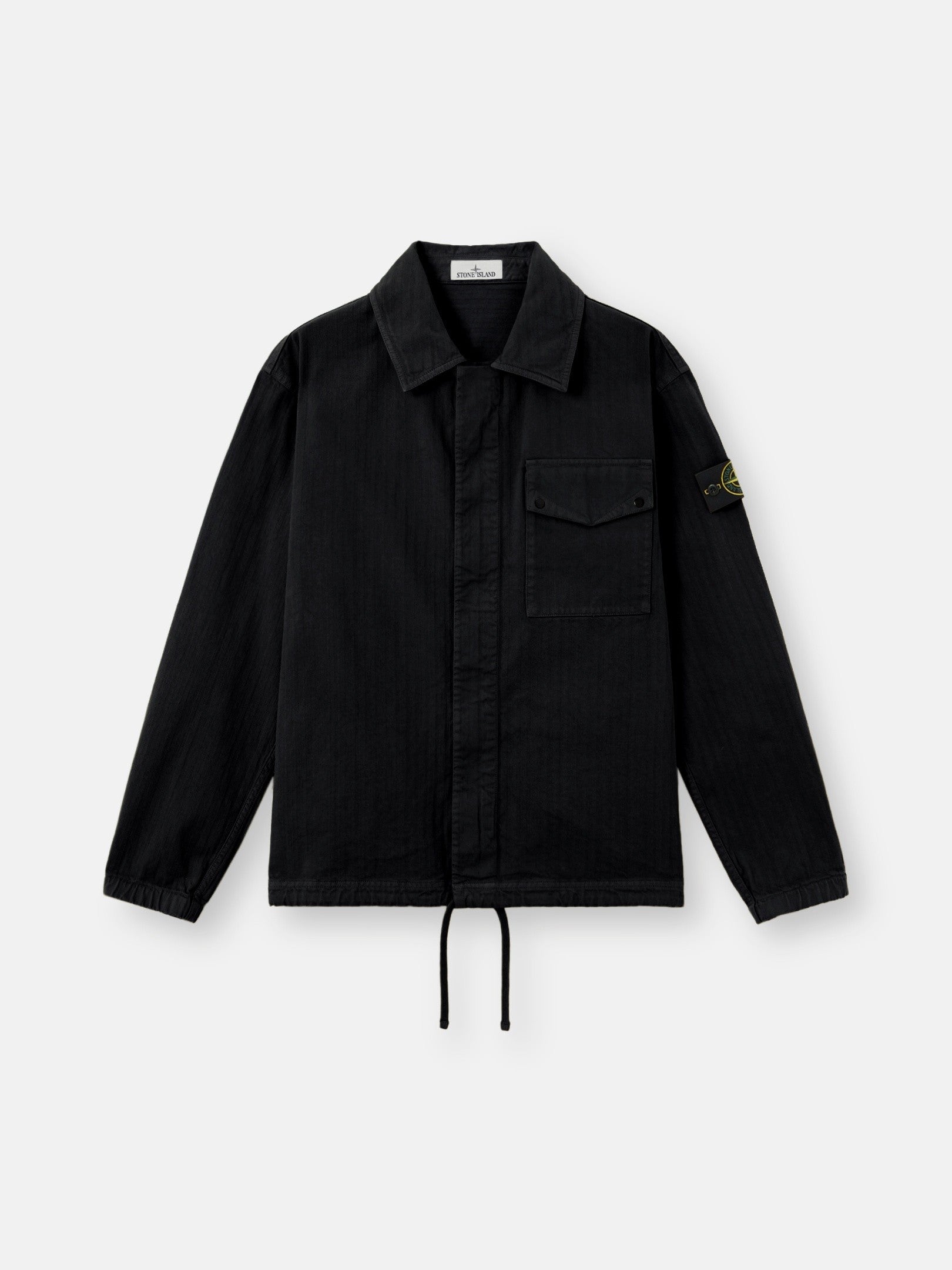 Stone Island Comfort-Fit Zip-Up Overshirt with Chest Pocket 1200014