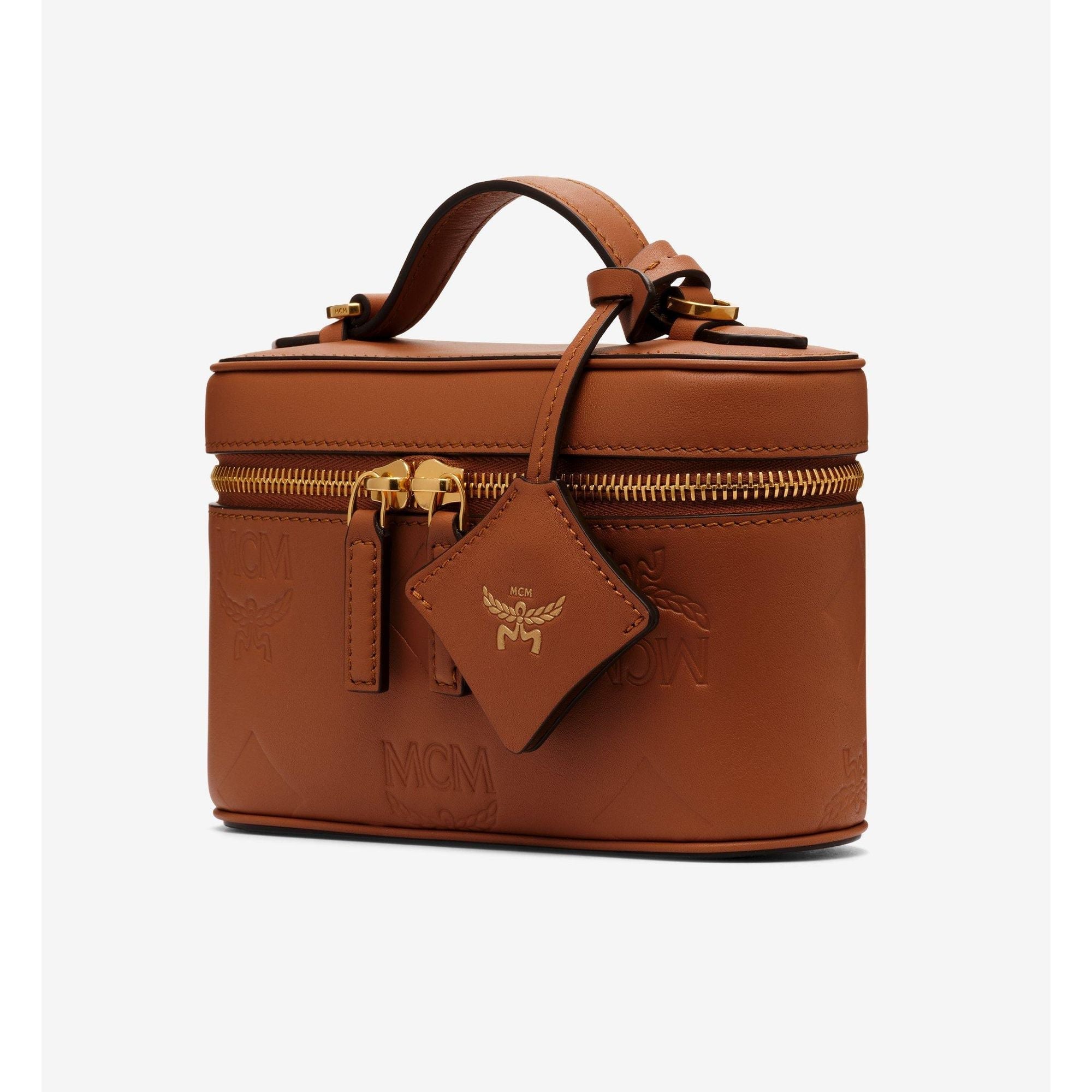MCM Aren Vanity Case in Maxi Monogram Leather