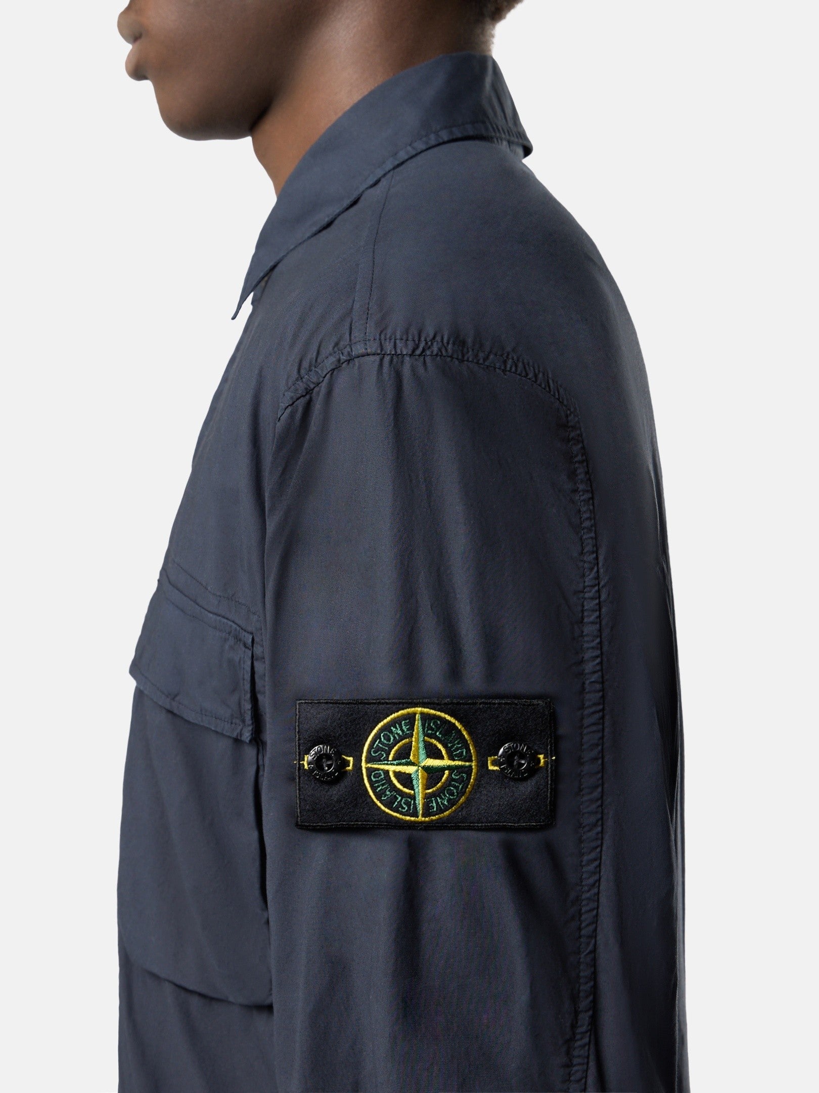 Stone Island Comfort-Fit Overshirt with Snap Fastening 1200032