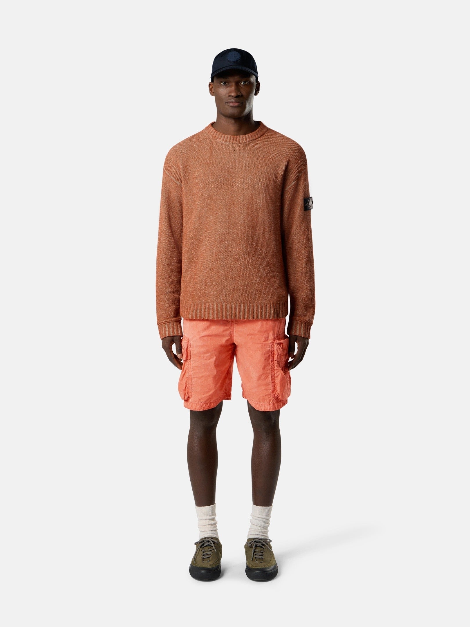 Stone Island Loose-Fit Crewneck Jumper with Contrast Stitch Details 5100016