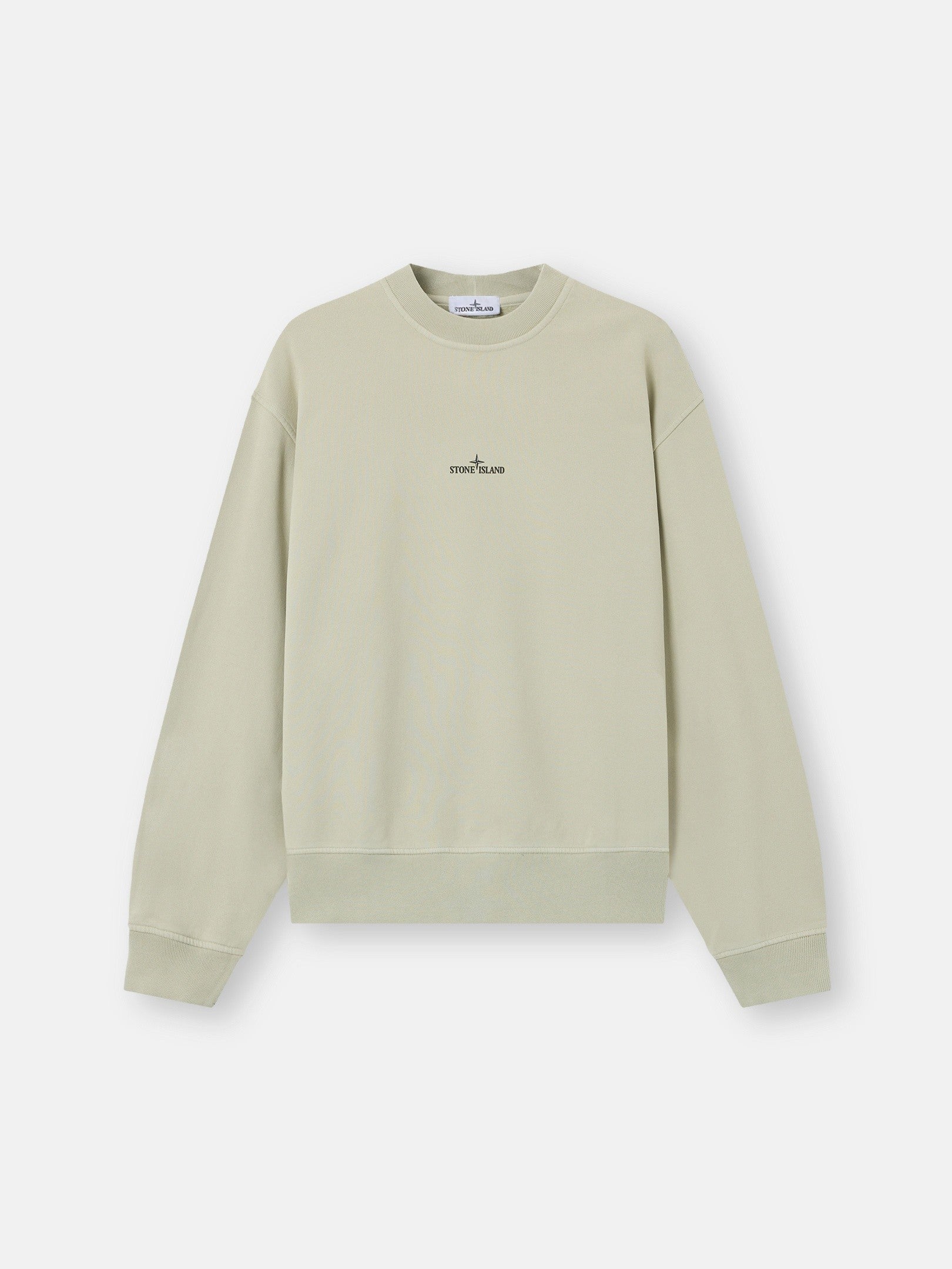 Stone Island Oversized-Fit Crewneck Sweatshirt with 'blurred Compass' Print 6100039
