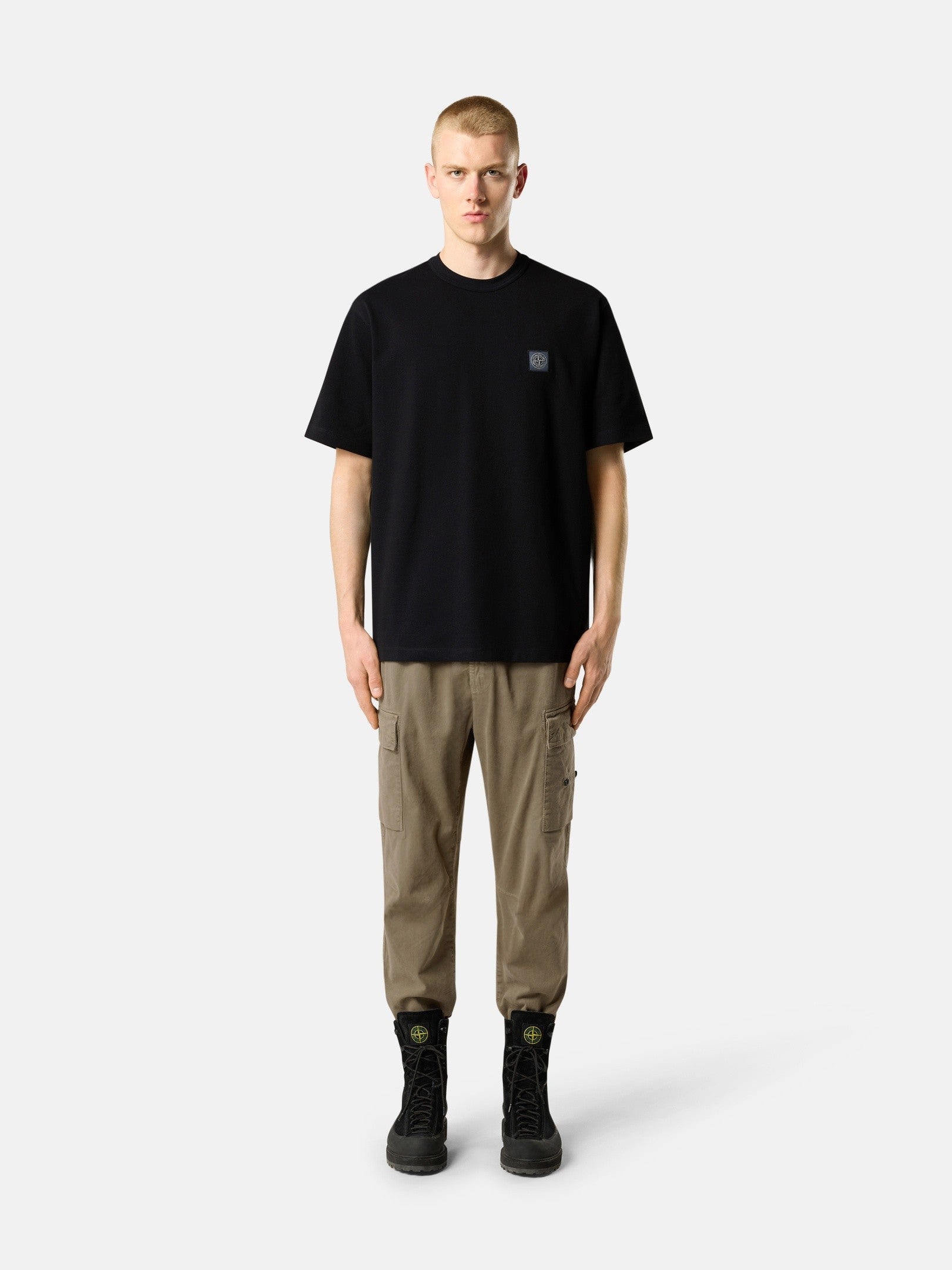 Stone Island Regular-Fit T-Shirt with Compass Logo Patch 2100015