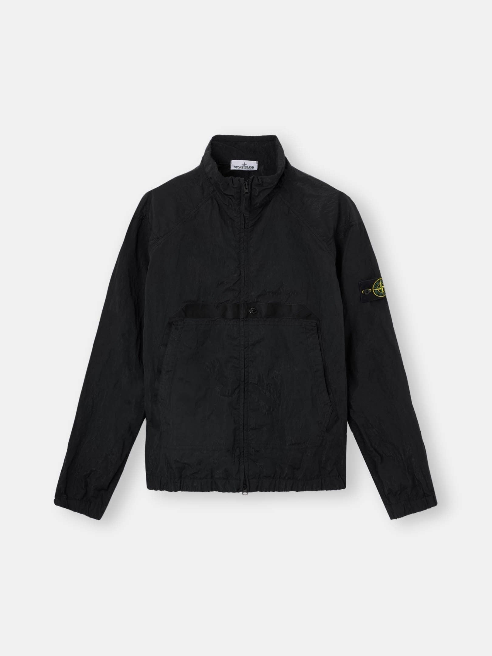 Stone Island Stand Collar Jacket with Anti-Drop Finish Q100009