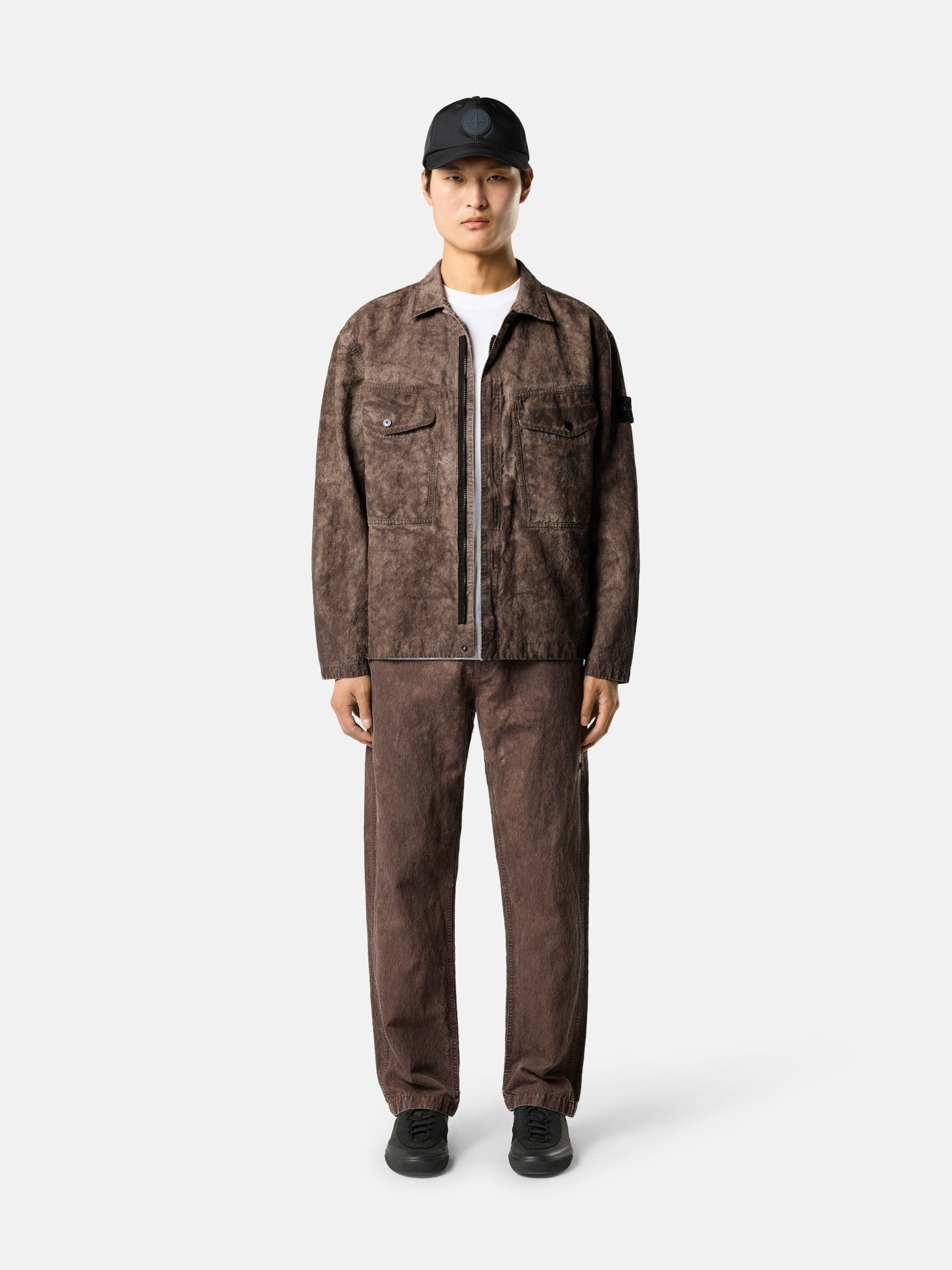 Stone Island Regular-Fit Zip-Up Overshirt with Chest Pockets 1200029
