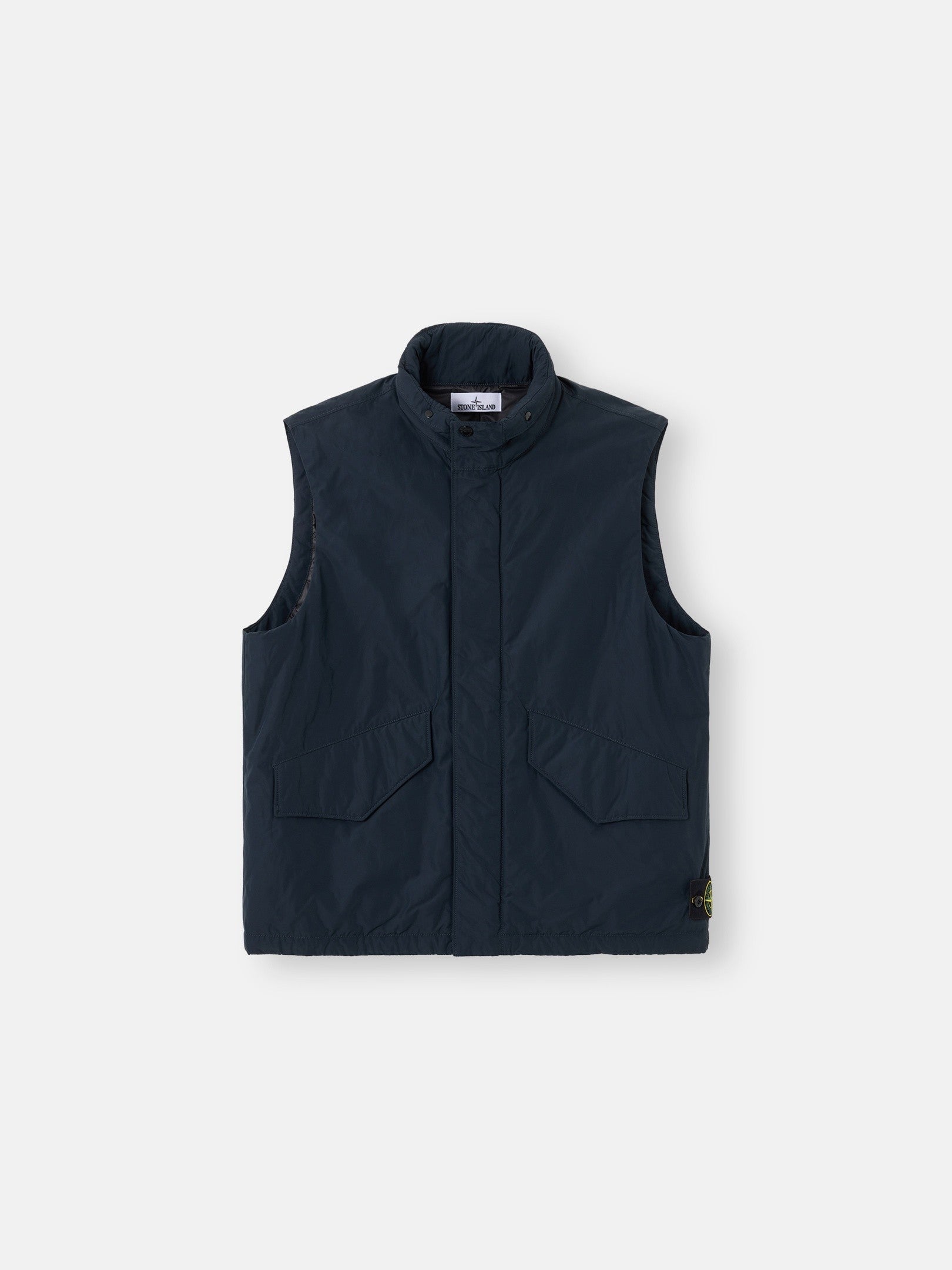 Stone Island Padded Vest with Packable Hood and Anti-Drop G100003