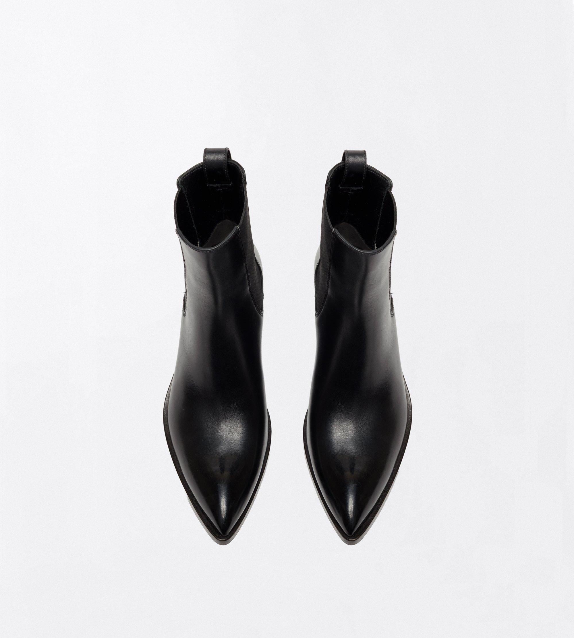 Tom Ford Burnished Leather Dagger Ankle Boot