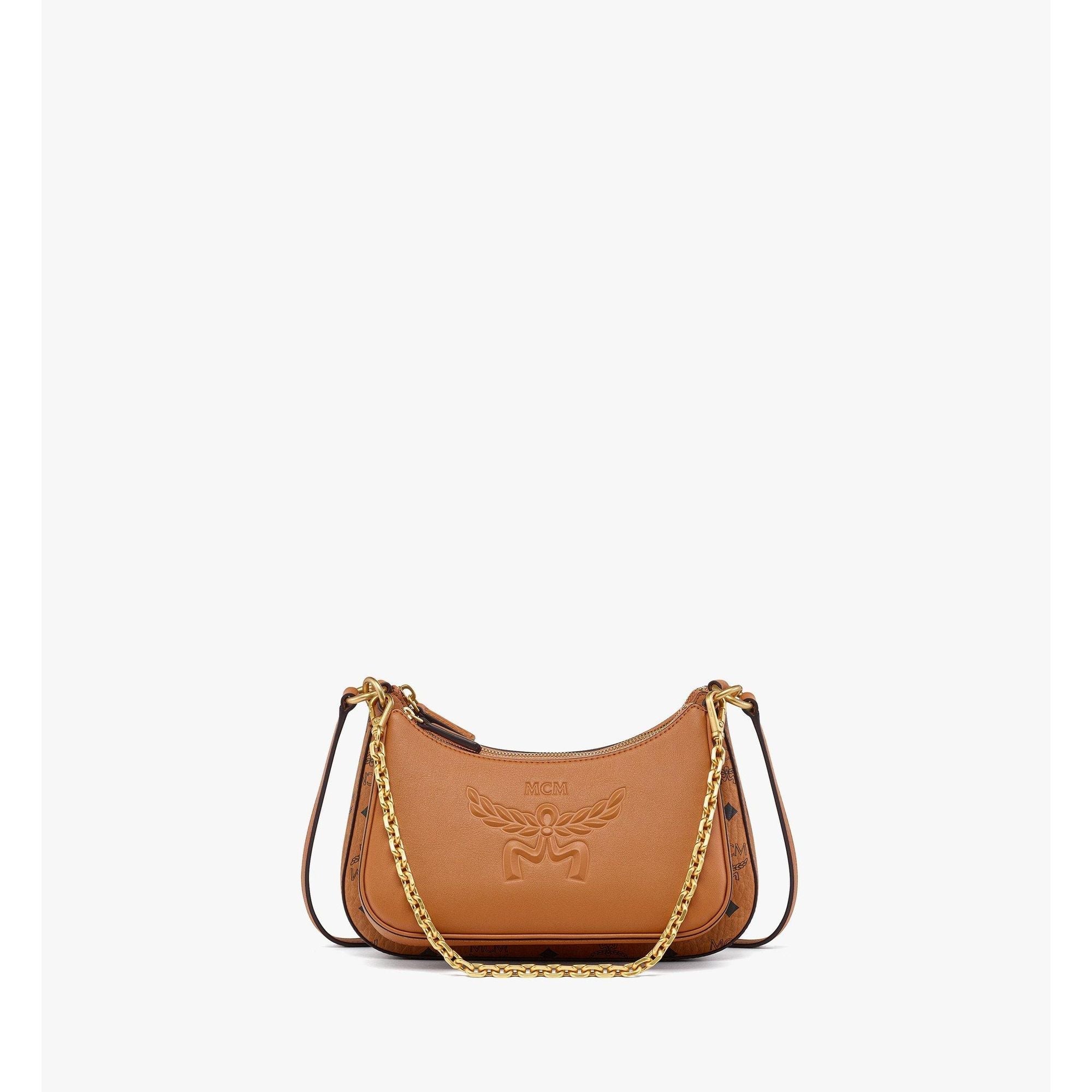 MCM Small Aren Duo Hobo in Visetos