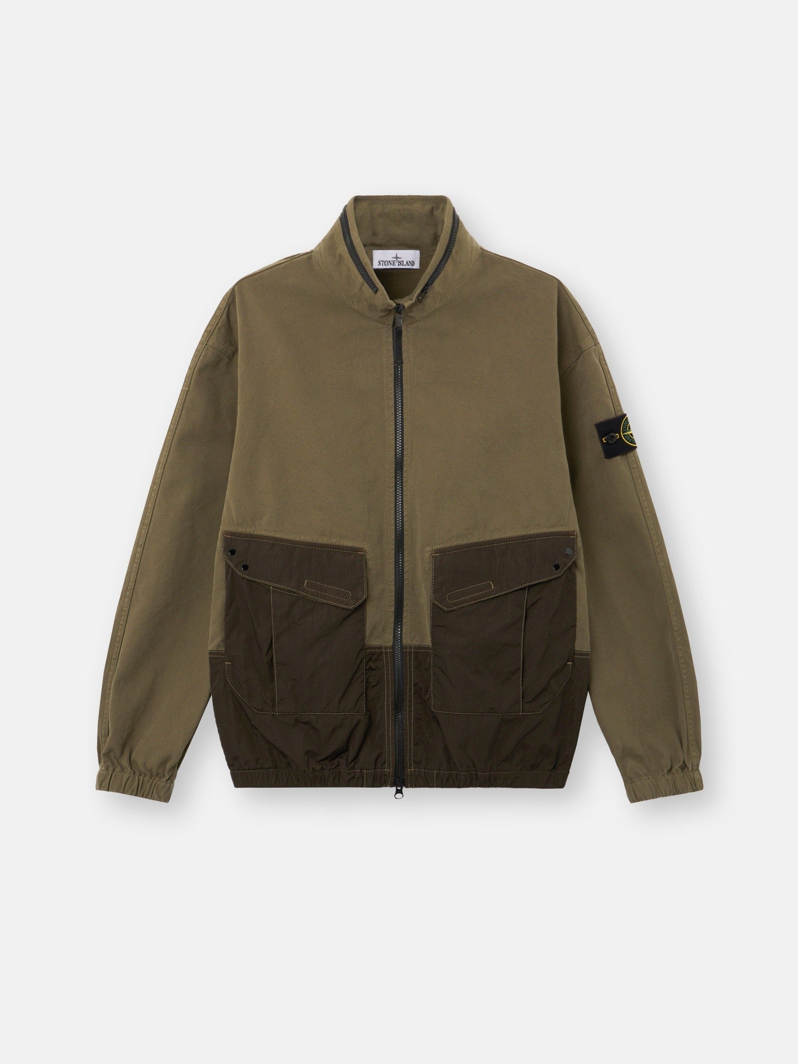 Stone Island Comfort-Fit Zip-Up Overshirt with Packable Hood 1200039