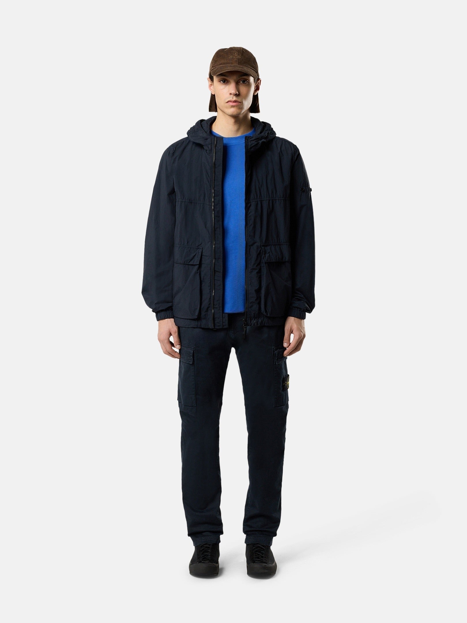 Stone Island Regular-Tapered-Fit Cargo Trousers with Zip Pockets 3100051