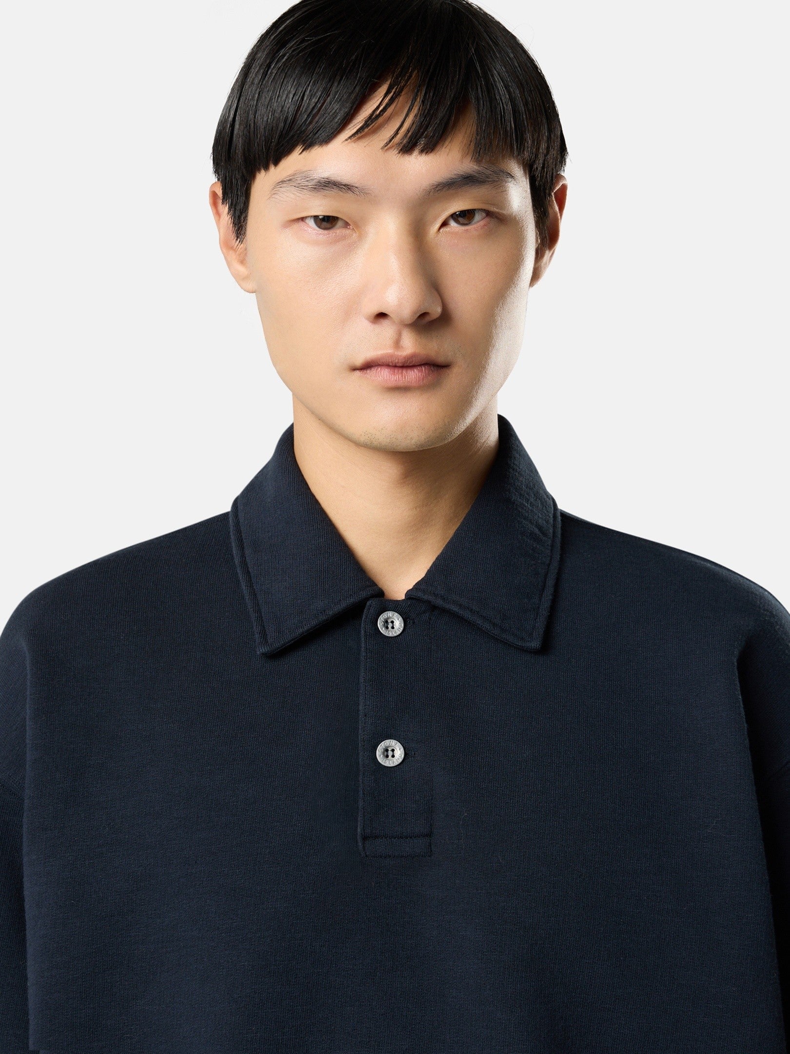 Stone Island Oversized-Fit Crewneck Sweatshirt with Button Fastening 6100054