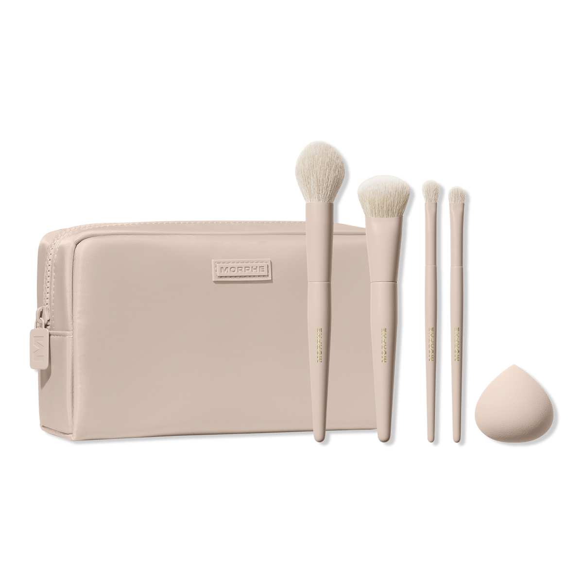 Morphe Oat Latte 5-Piece Face & Eye Brush Set