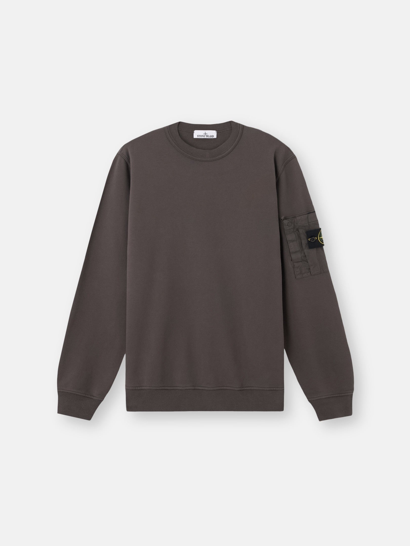 Stone Island Regular-Fit Crewneck Sweatshirt with Seasonal Pocket 6100019