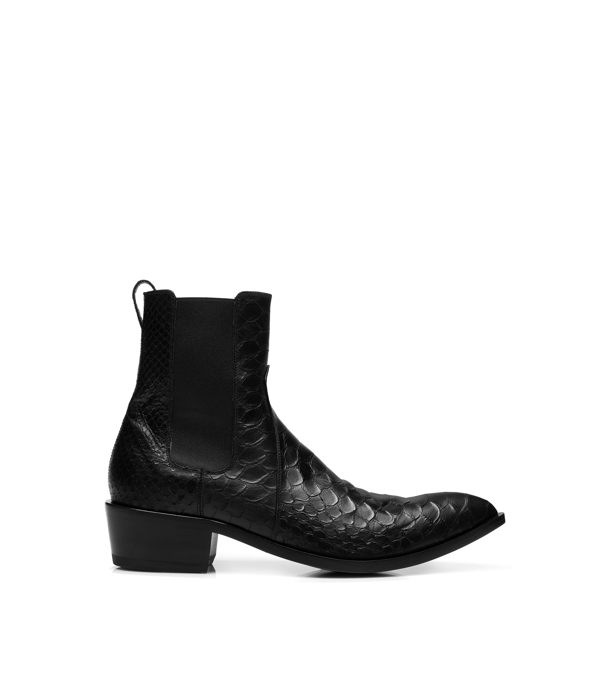 Tom Ford Matte Printed Python Chelsea Boot