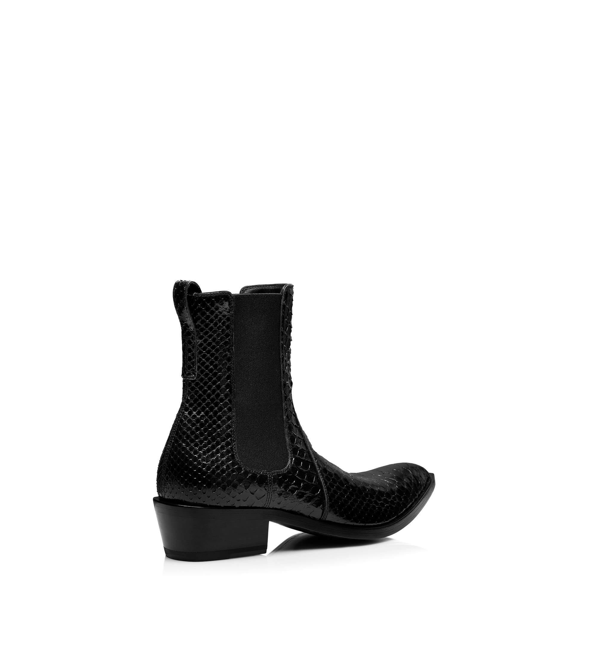 Tom Ford Matte Printed Python Chelsea Boot