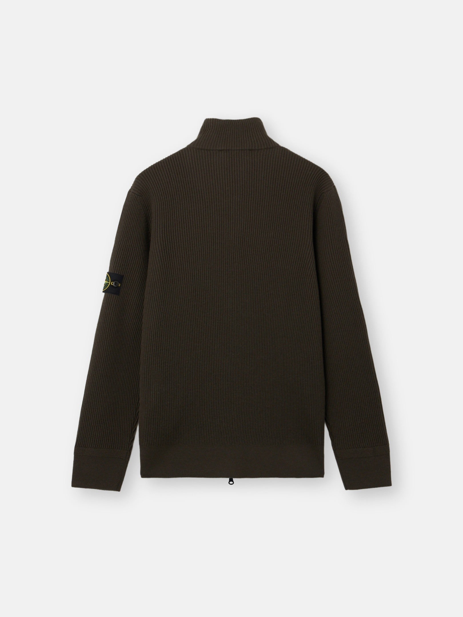 Stone Island Loose-Fit Zip-Up Jumper with Ribbed Trims 5100017