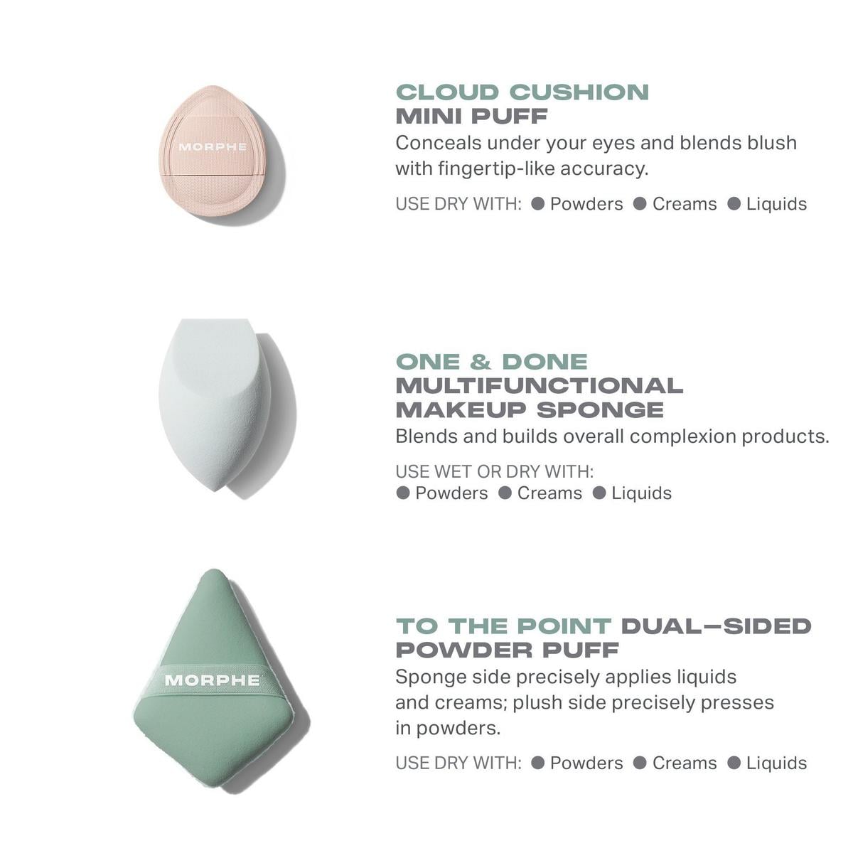 Morphe All Bases Covered 3-Piece Tool Set