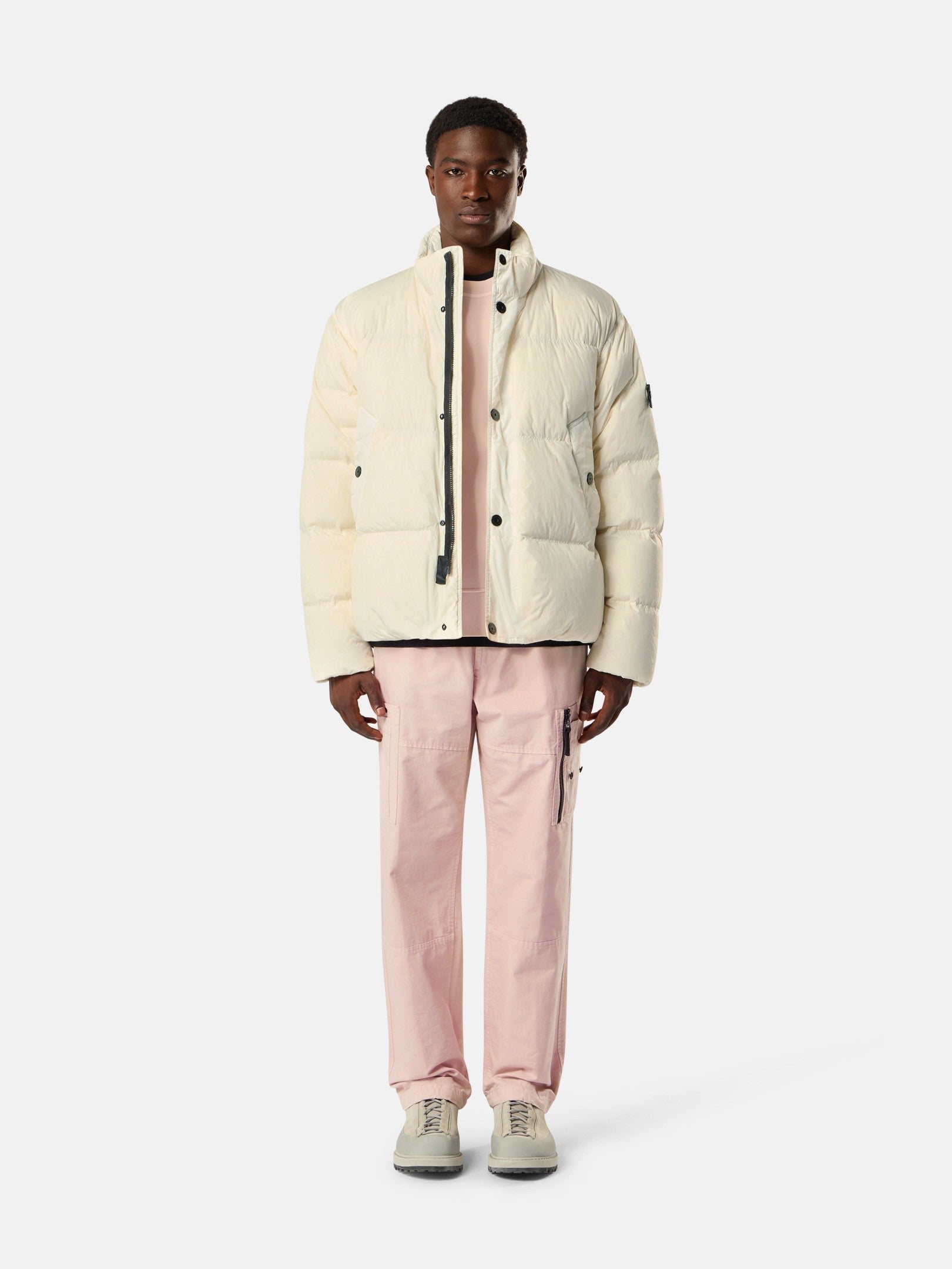 Stone Island Down Jacket with Wind Resistance and Anti-Drop 4100109