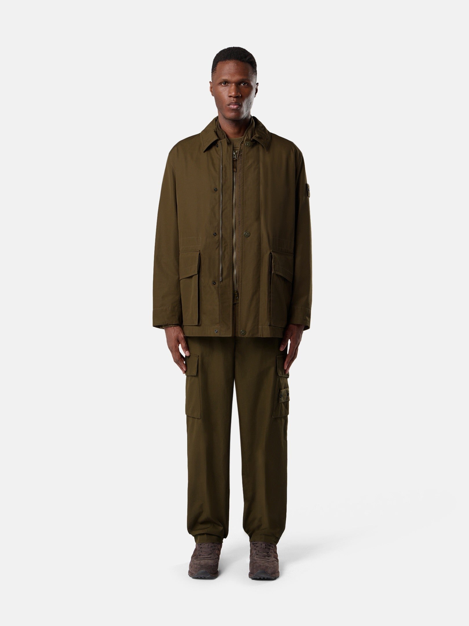 Stone Island Windproof and Breathable Coach Jacket Q100026