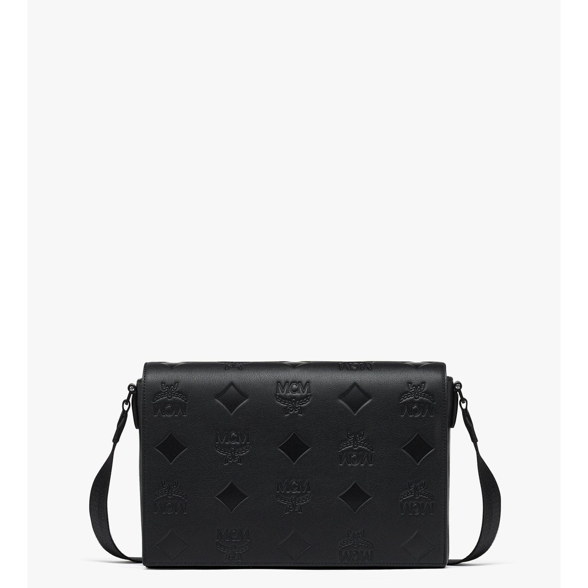 MCM Klassik Messenger in Maxi Monogram Leather