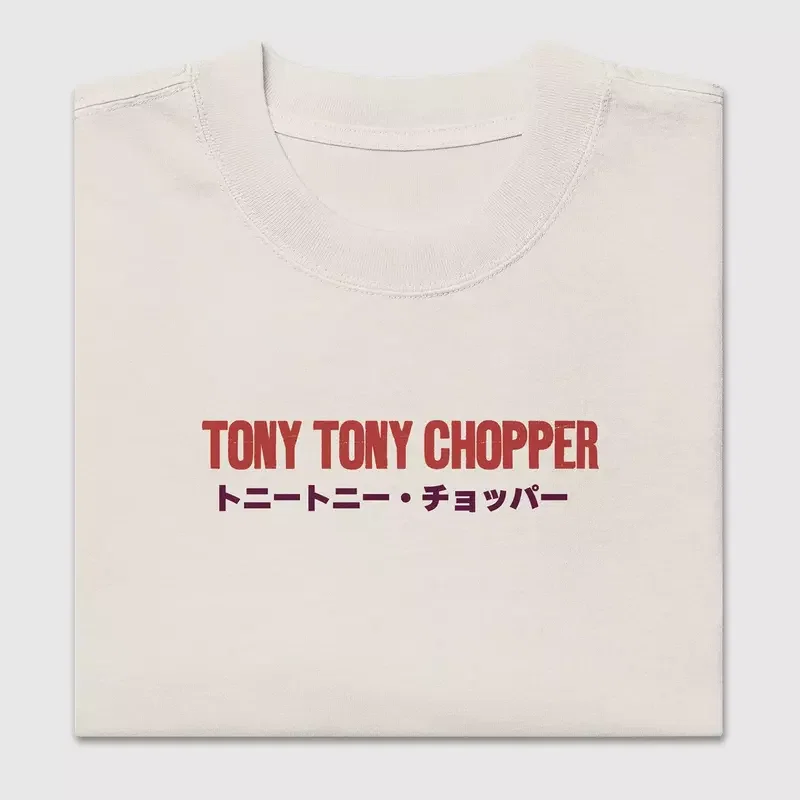 One Piece Chopper Oversized Faded Tee