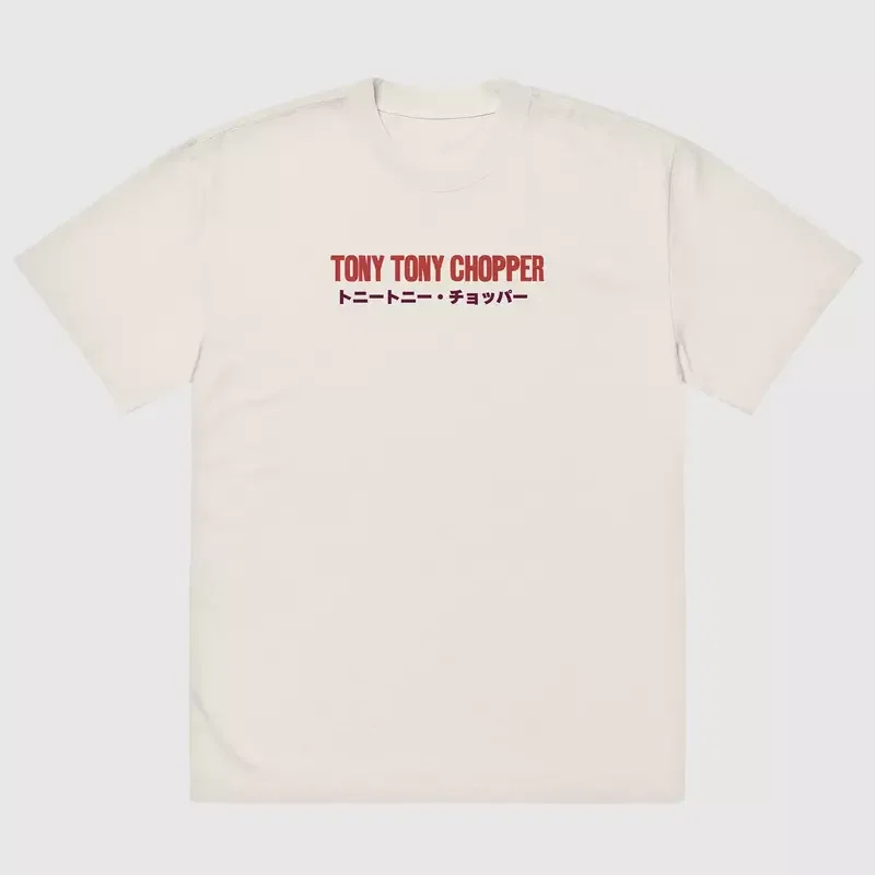 One Piece Chopper Oversized Faded Tee