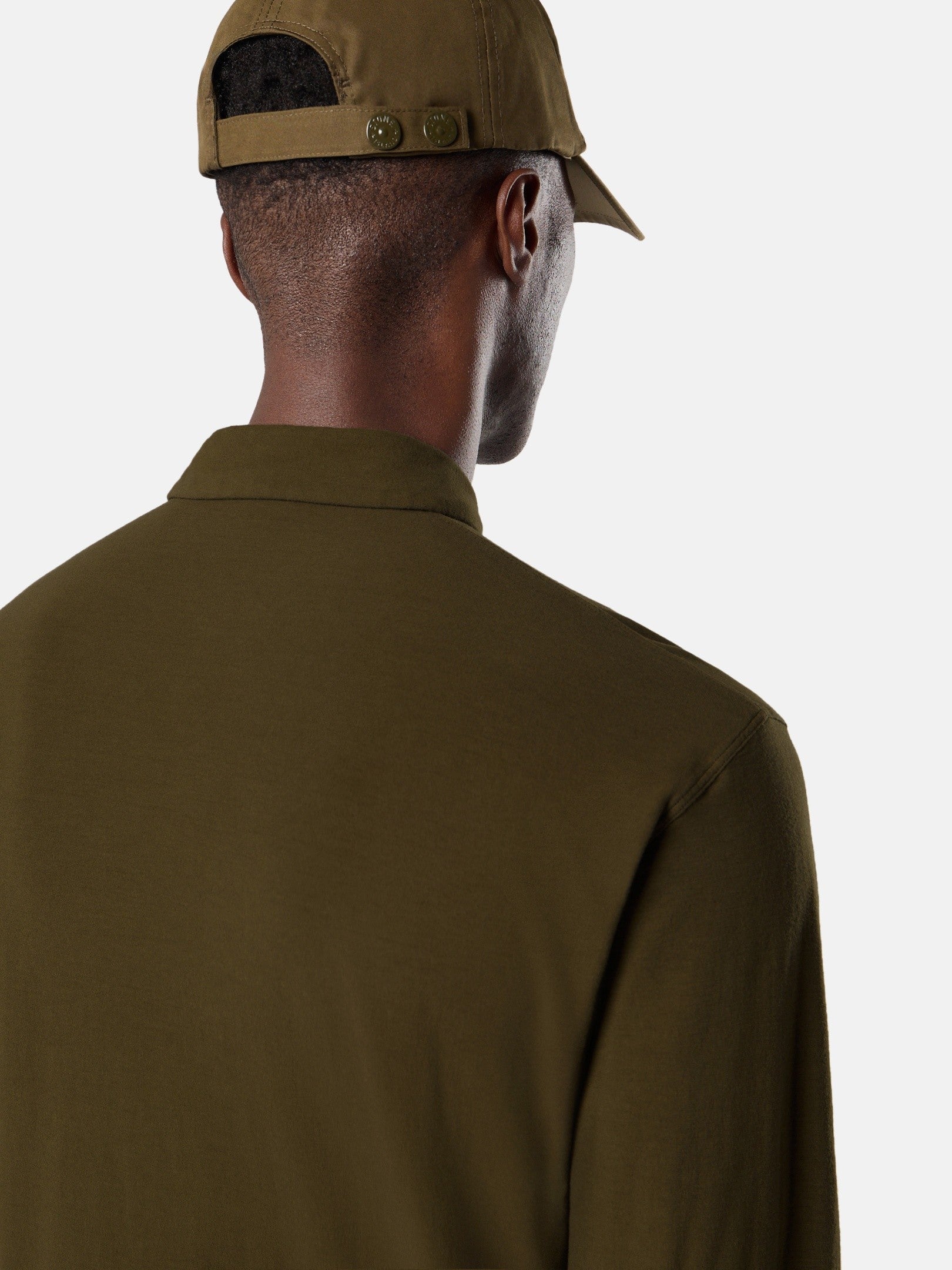 Stone Island Slim-Fit Long-Sleeve Polo Shirt with Tonal Compass Patch 2200005