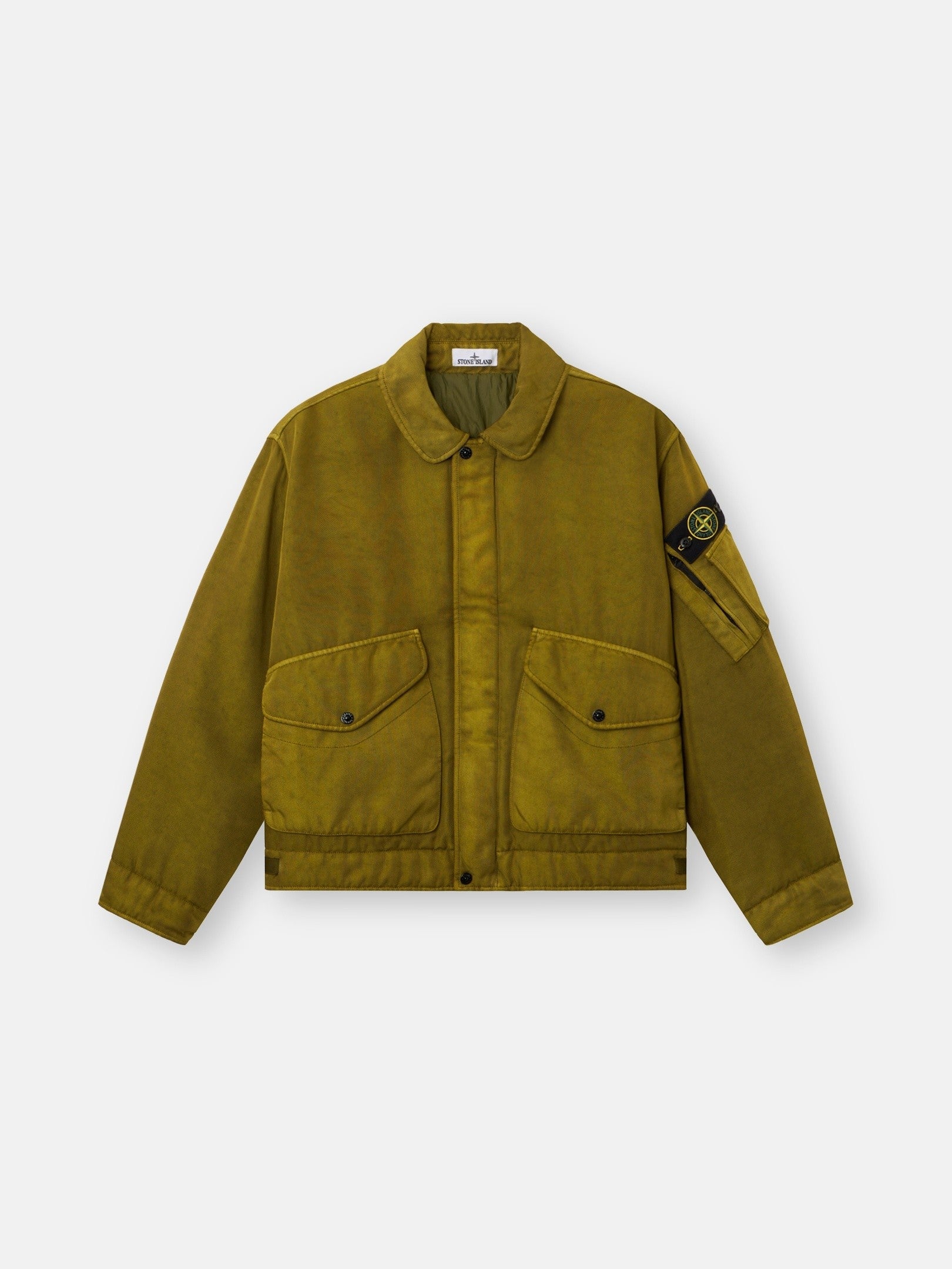 Stone Island Padded Stand Collar Jacket with Anti-Drop 4100035