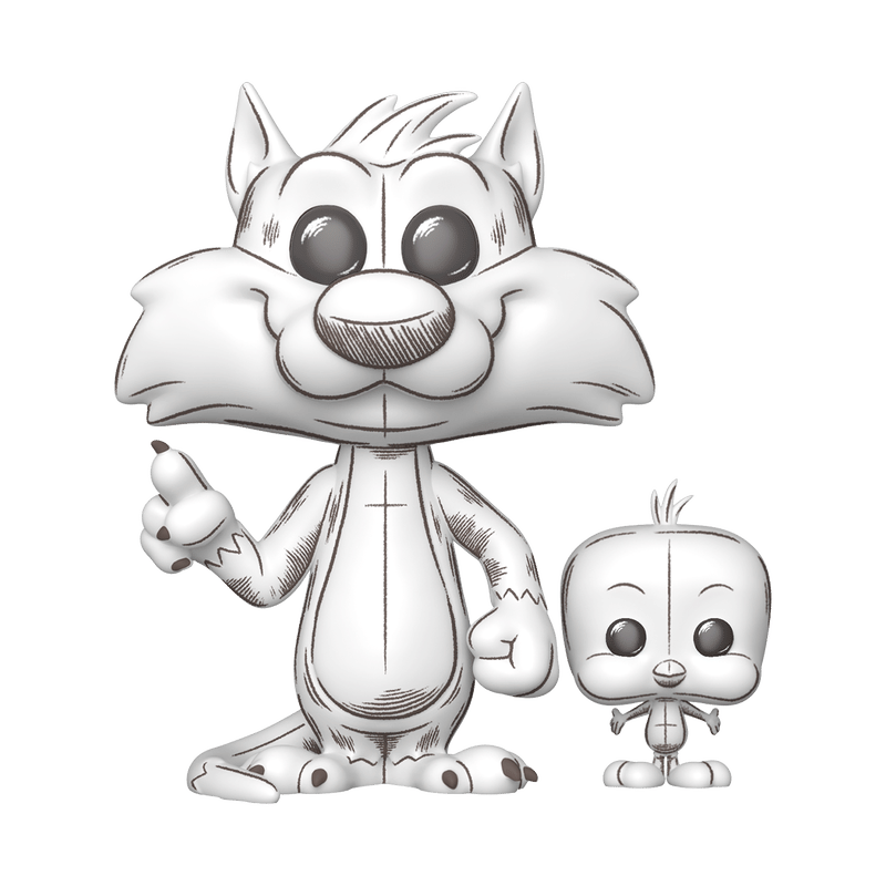 Pop! & Buddy Sylvester & Tweety (Sketched Deco)