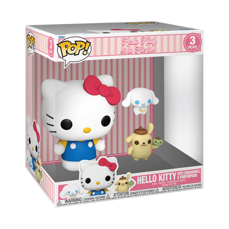 Pop! Jumbo Hello Kitty with Cinnamoroll & Pompompurin