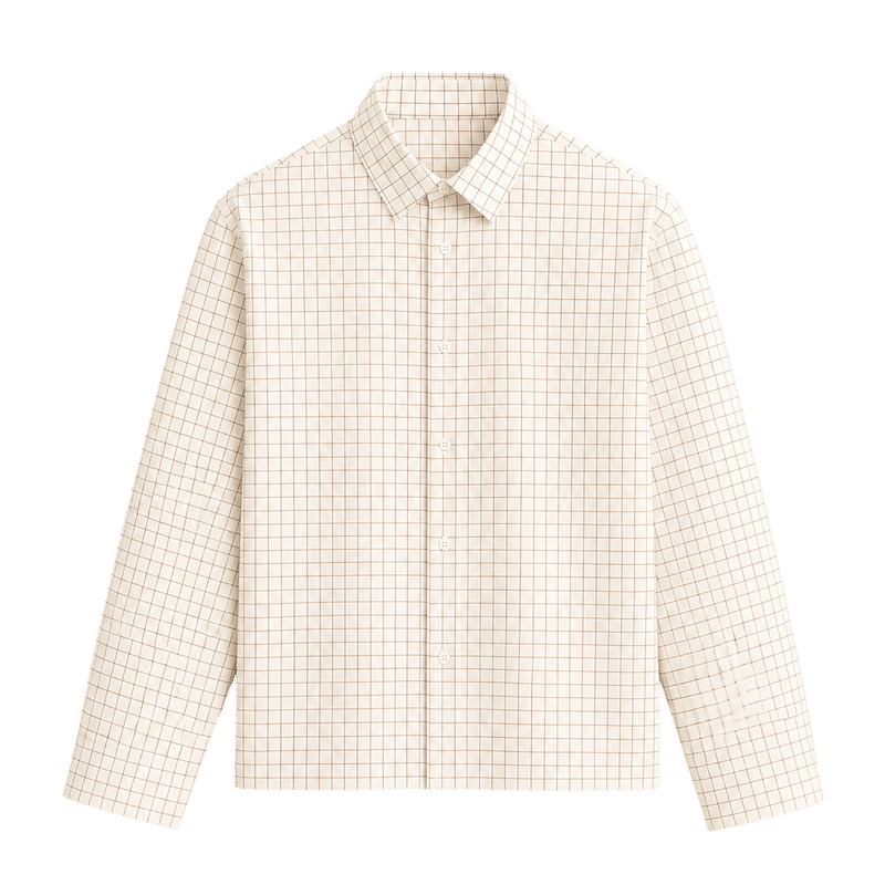 Be Autyst Ivory Check Shirt