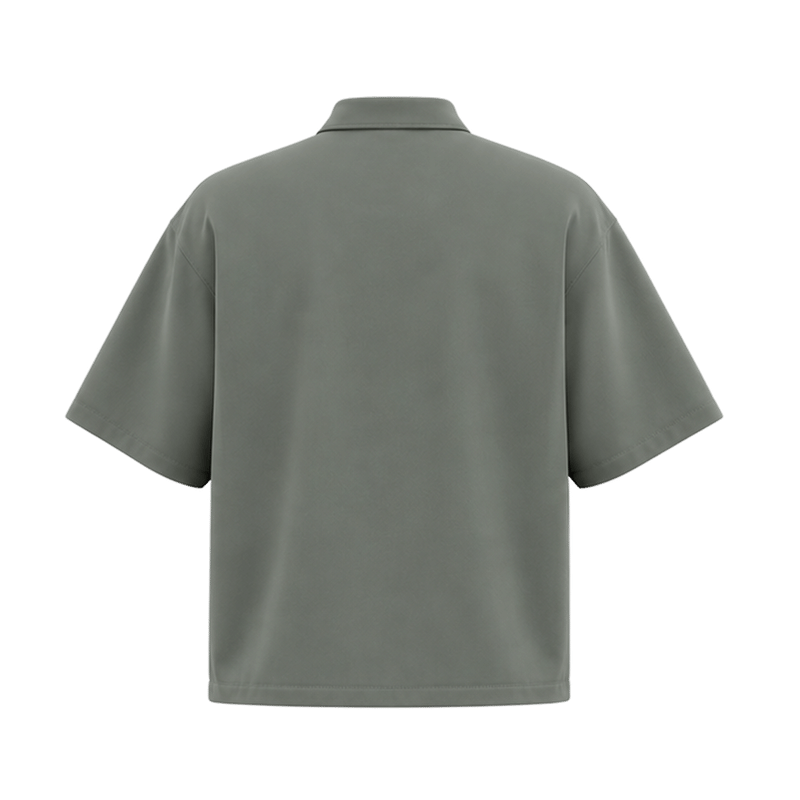 Be Autyst The Fern Olive Zip Polo