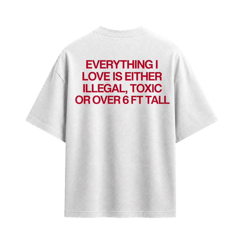 Blacklist Red Flag White T-shirt