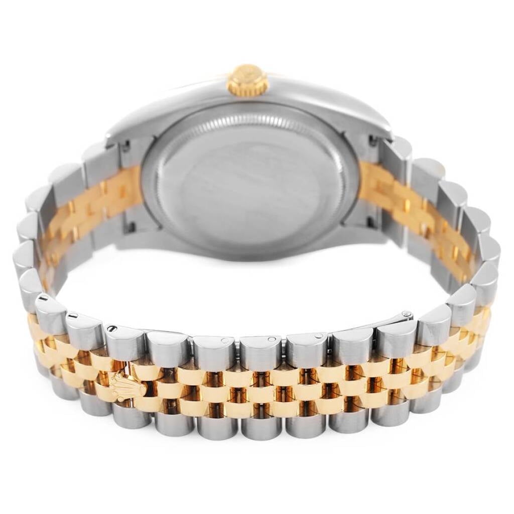 Datejust (Reference 116233). A 36mm yellow gold stainless steel automatic wristwatch with date. 2003-2004