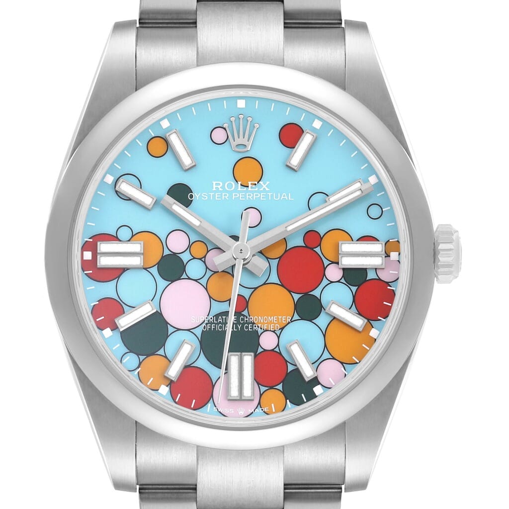 Oyster Perpetual 'Celebration' Dial (Reference 124300). A 41mm stainless steel automatic wristwatch. 2023