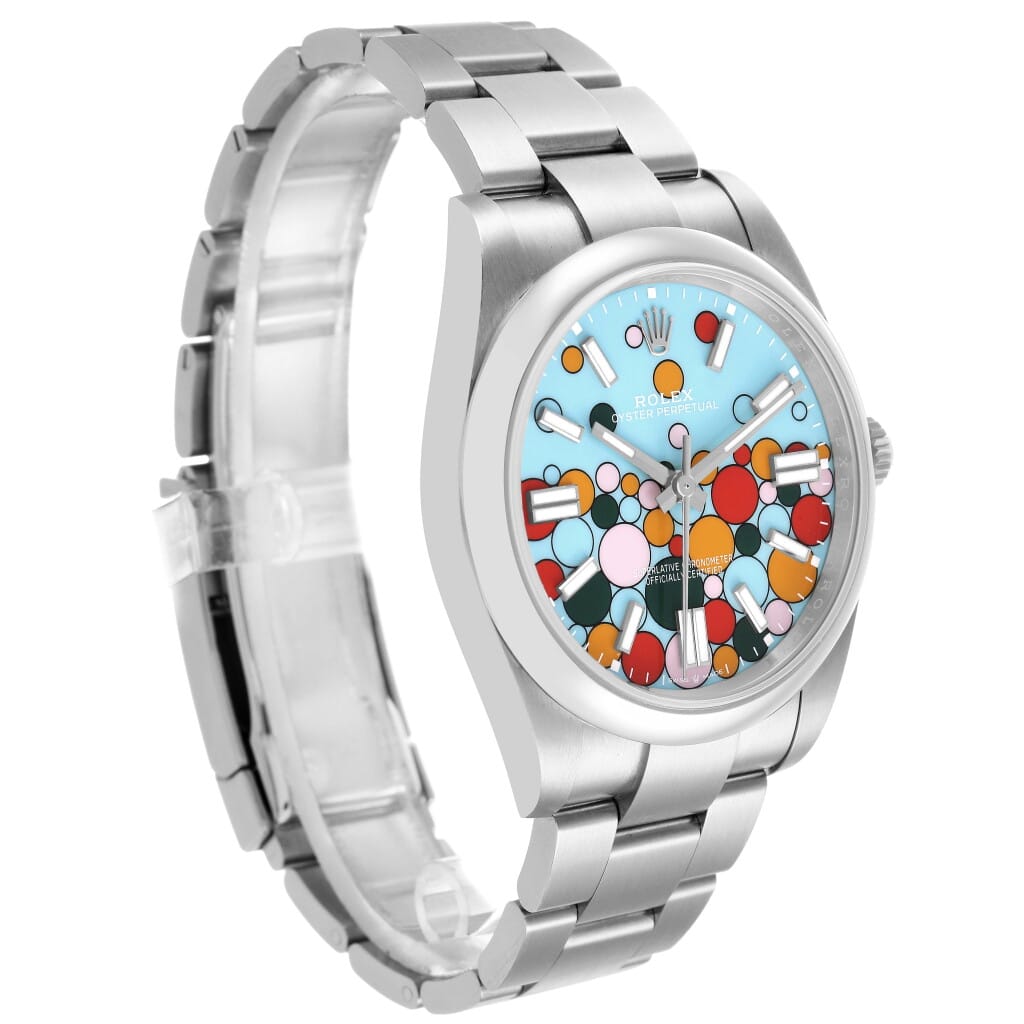 Oyster Perpetual 'Celebration' Dial (Reference 124300). A 41mm stainless steel automatic wristwatch. 2023