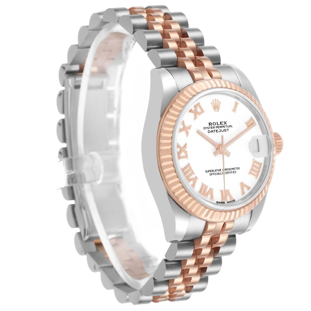 Datejust (Reference 178271). A 31mm stainless steel rose gold automatic wristwatch with date. 2019