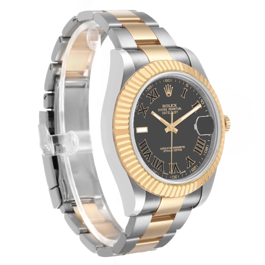 Datejust (Reference 116333). A 41mm stainless steel yellow gold automatic wristwatch with date. 2013