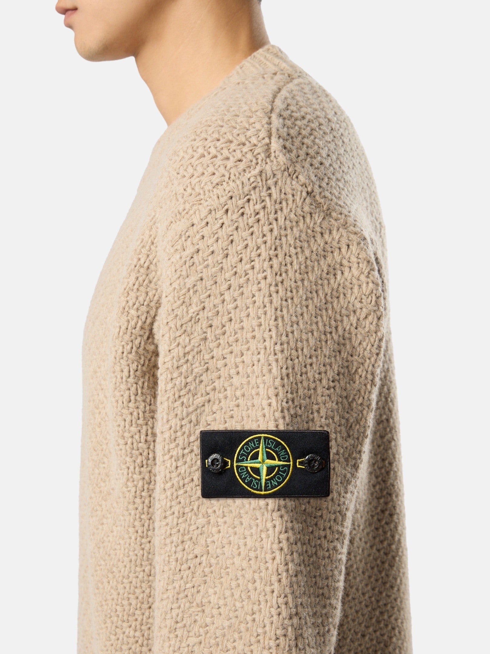 Stone Island Loose-Fit Crewneck Jumper with Ribbed Trims 5100055