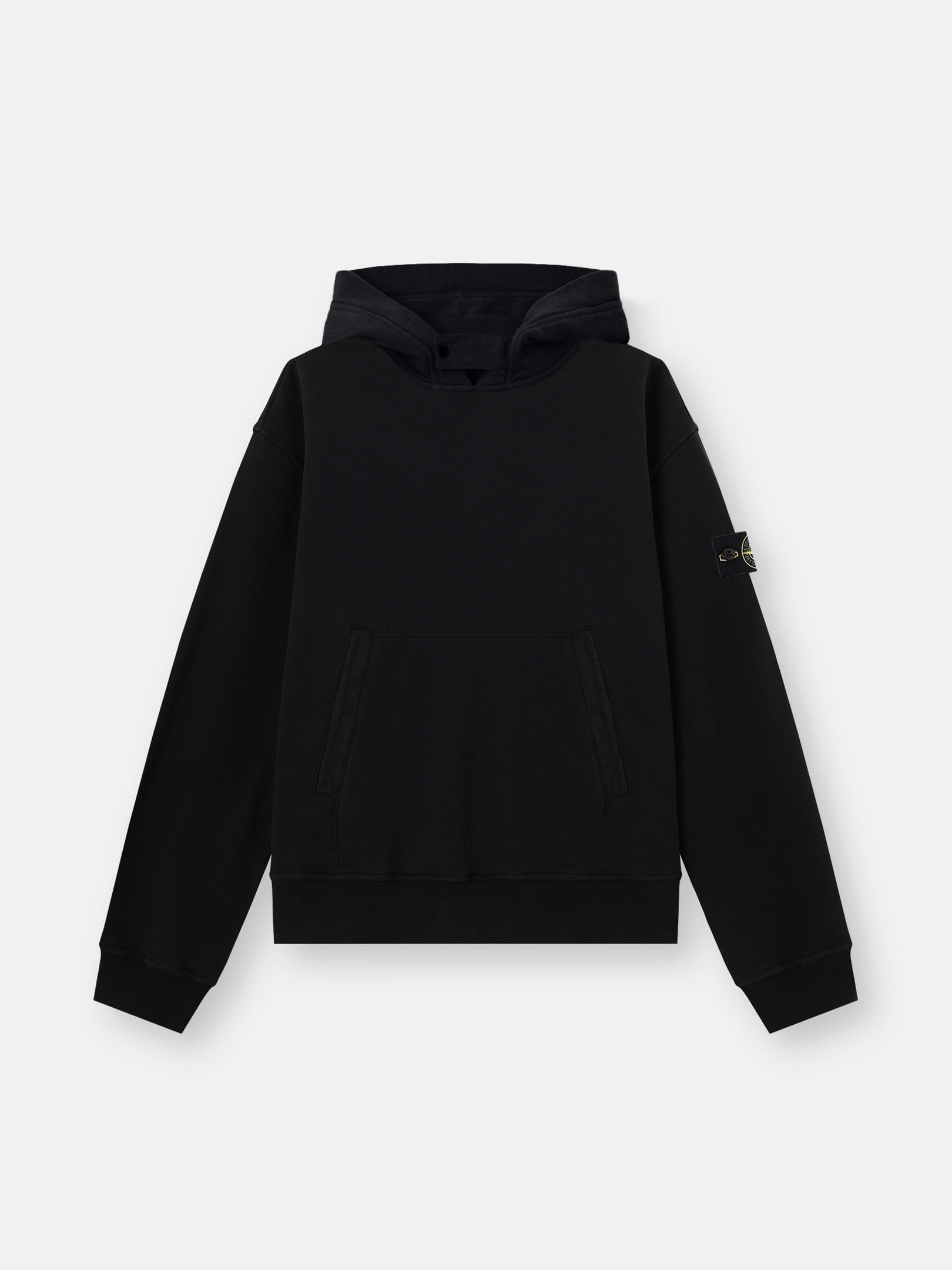 Stone Island Oversized-Fit Zip-Up Hooded Sweatshirt with Pouch Pocket 6100023