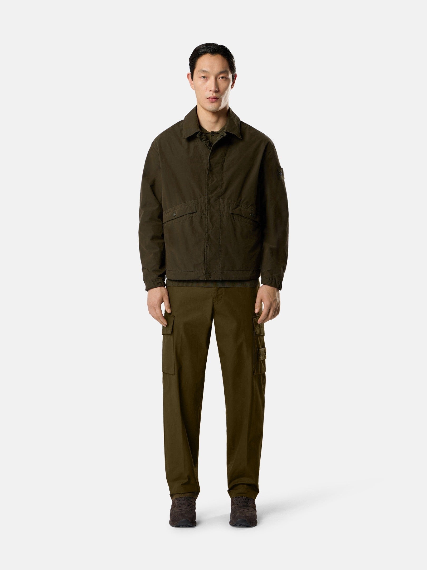 Stone Island Coach Jacket with Anti-Drop Finish Q100028