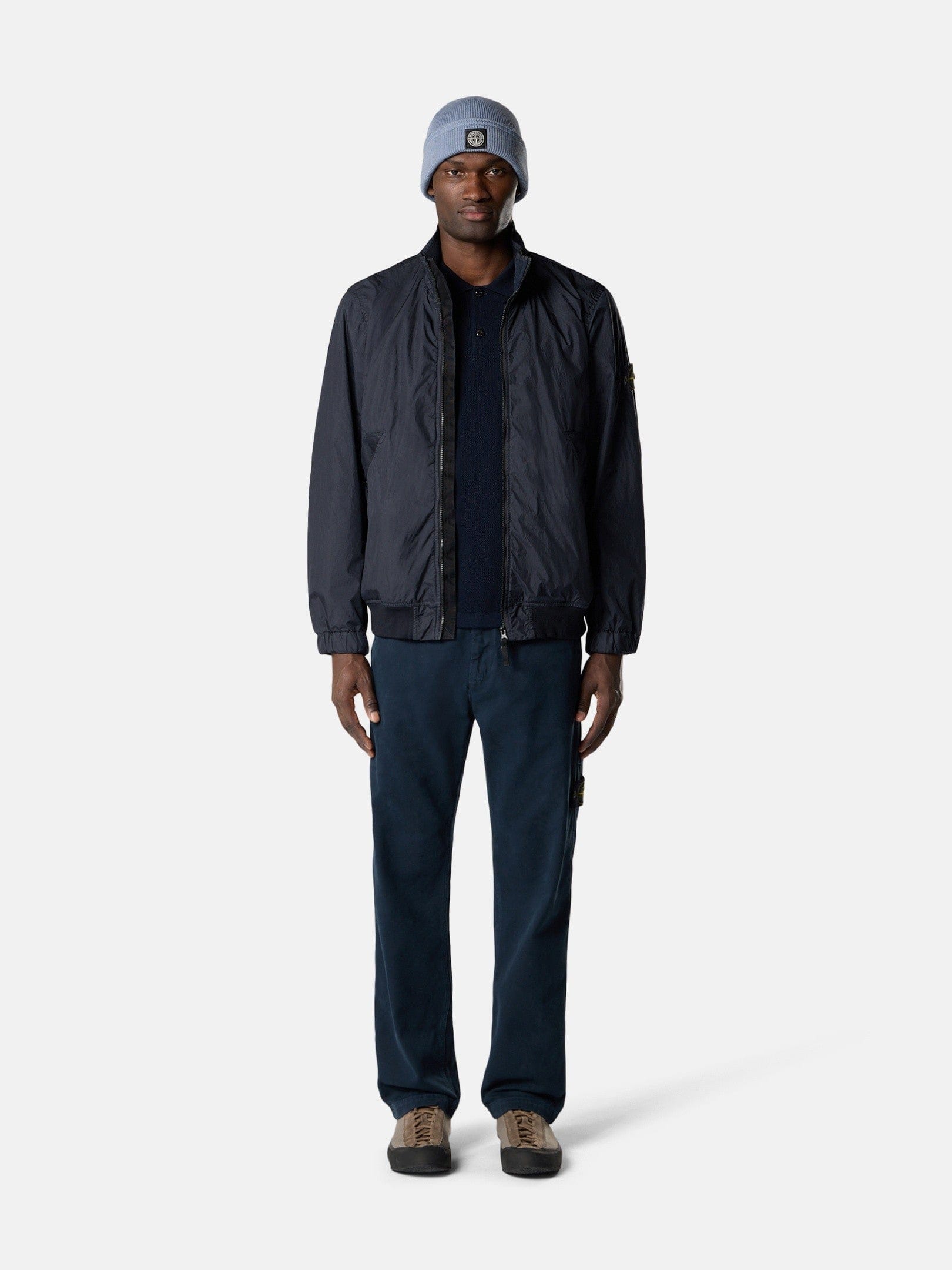 Stone Island Stand Collar Jacket with Wind Resistance and Anti-Drop 4100111